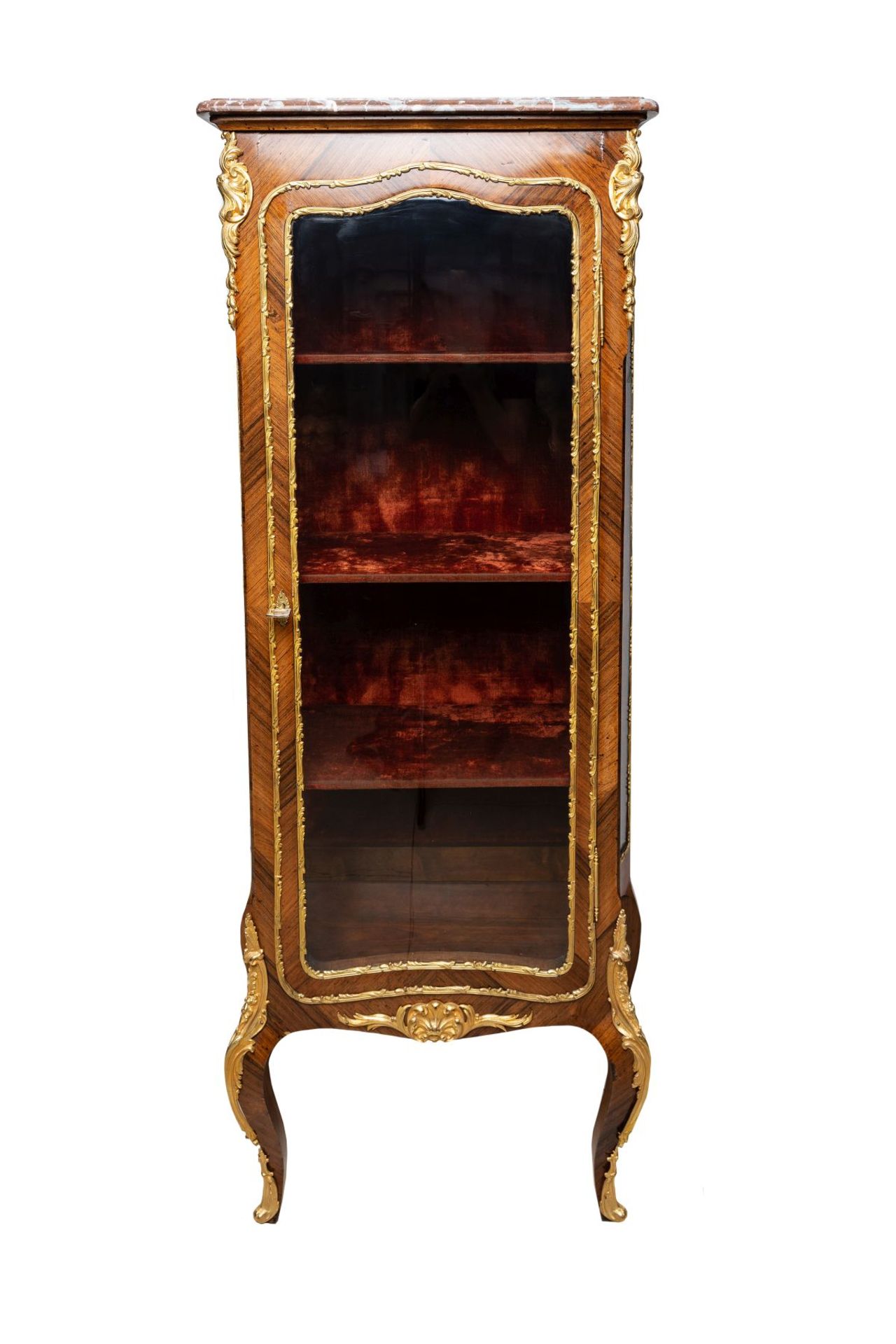 Glass Display Cabinet in Louis XV Style | Glasvitrine im Louis XV Stil