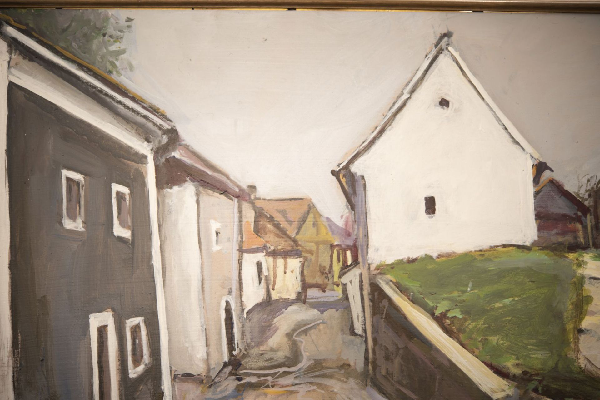 20th C. Artist, Small Alley in a Village | Kuenstler des 20. Jh.s, Kleine Gasse in einem Dorf - Image 2 of 5