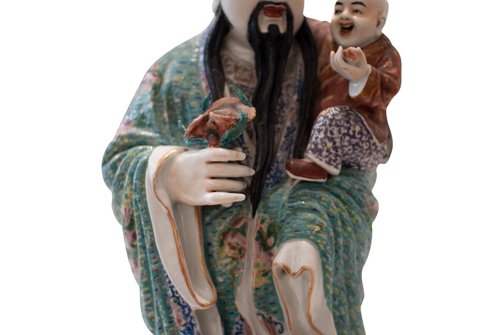 Asian Priest with Child | Asiatischer Priester mit Kind - Bild 3 aus 9