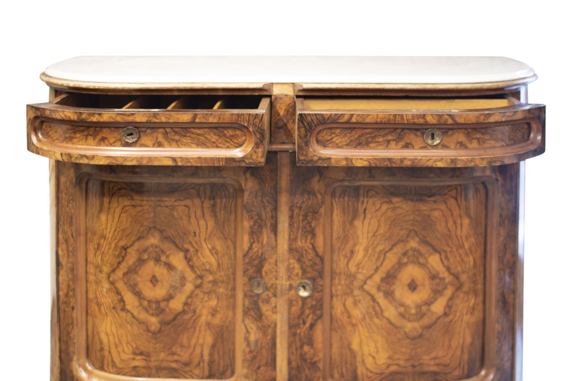 Salon Dresser with Profiled Marble Top | Salon Kommode mit profilierter Marmorplatte - Image 2 of 6