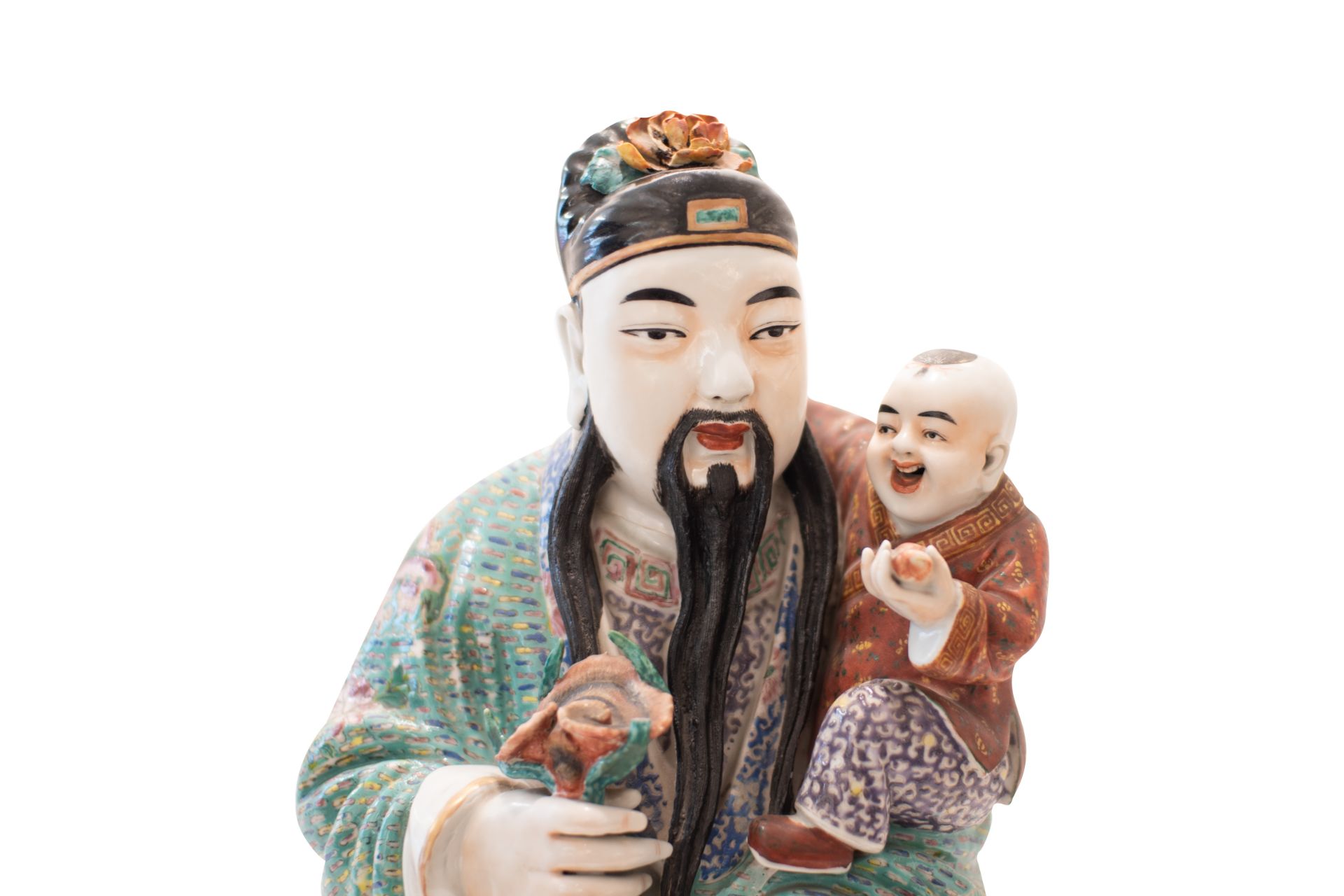 Asian Priest with Child | Asiatischer Priester mit Kind - Bild 2 aus 9