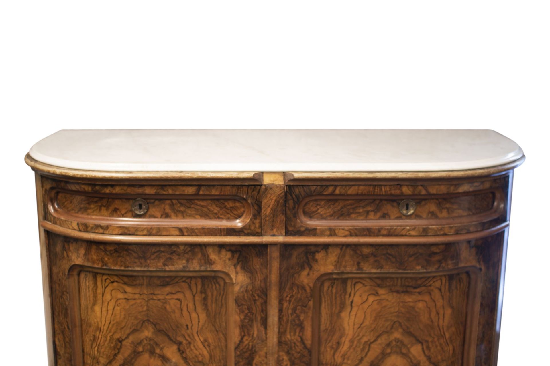 Salon Dresser with Profiled Marble Top | Salon Kommode mit profilierter Marmorplatte - Image 3 of 6