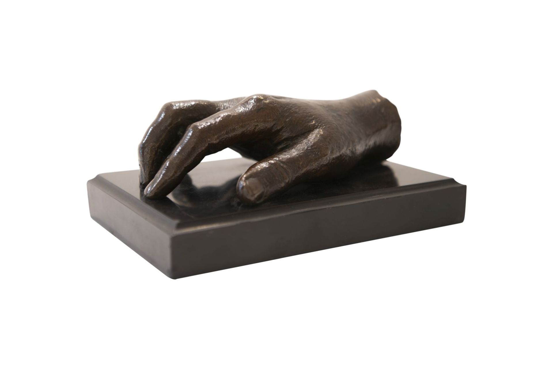 Cast Bronze Right Hand (Handprint Dr. Ferdinand Sauerbruch) | Rechte Hand aus Bronzeguss (Handabdruc - Bild 2 aus 6