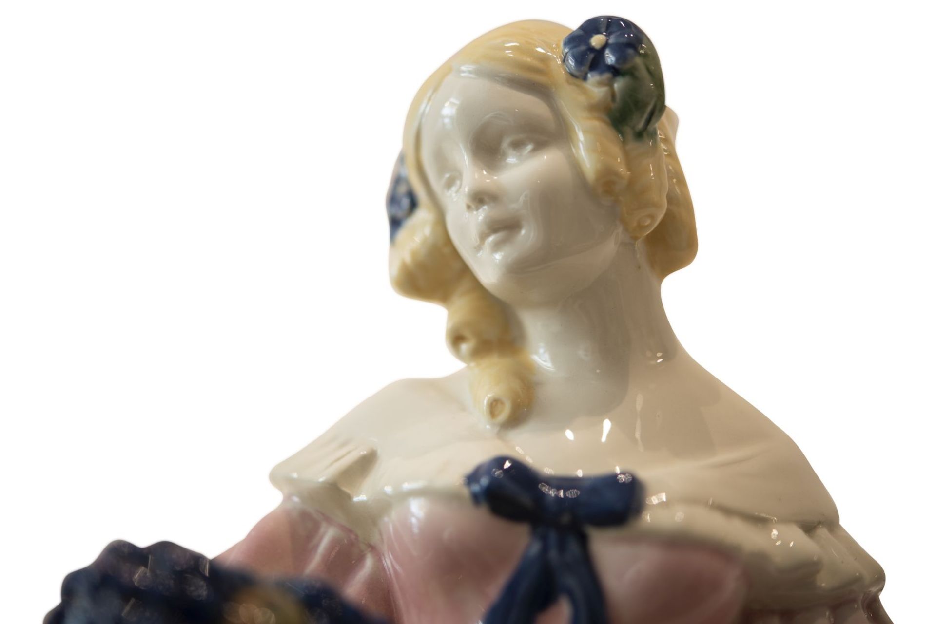 Porcelain Figure, Crinoline Autmn, Around 1910 | Porzellanfigur, Krinoline Herbst, um 1910 - Bild 2 aus 7