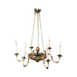 6-Armed Biedermeier Chandelier | 6-armiger Biedermeier Luster