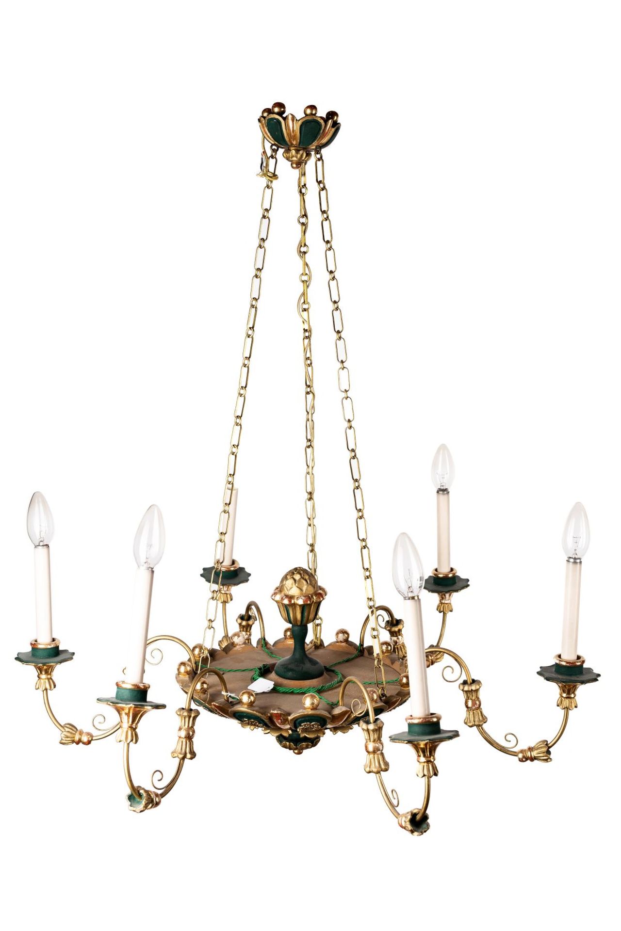 6-Armed Biedermeier Chandelier | 6-armiger Biedermeier Luster