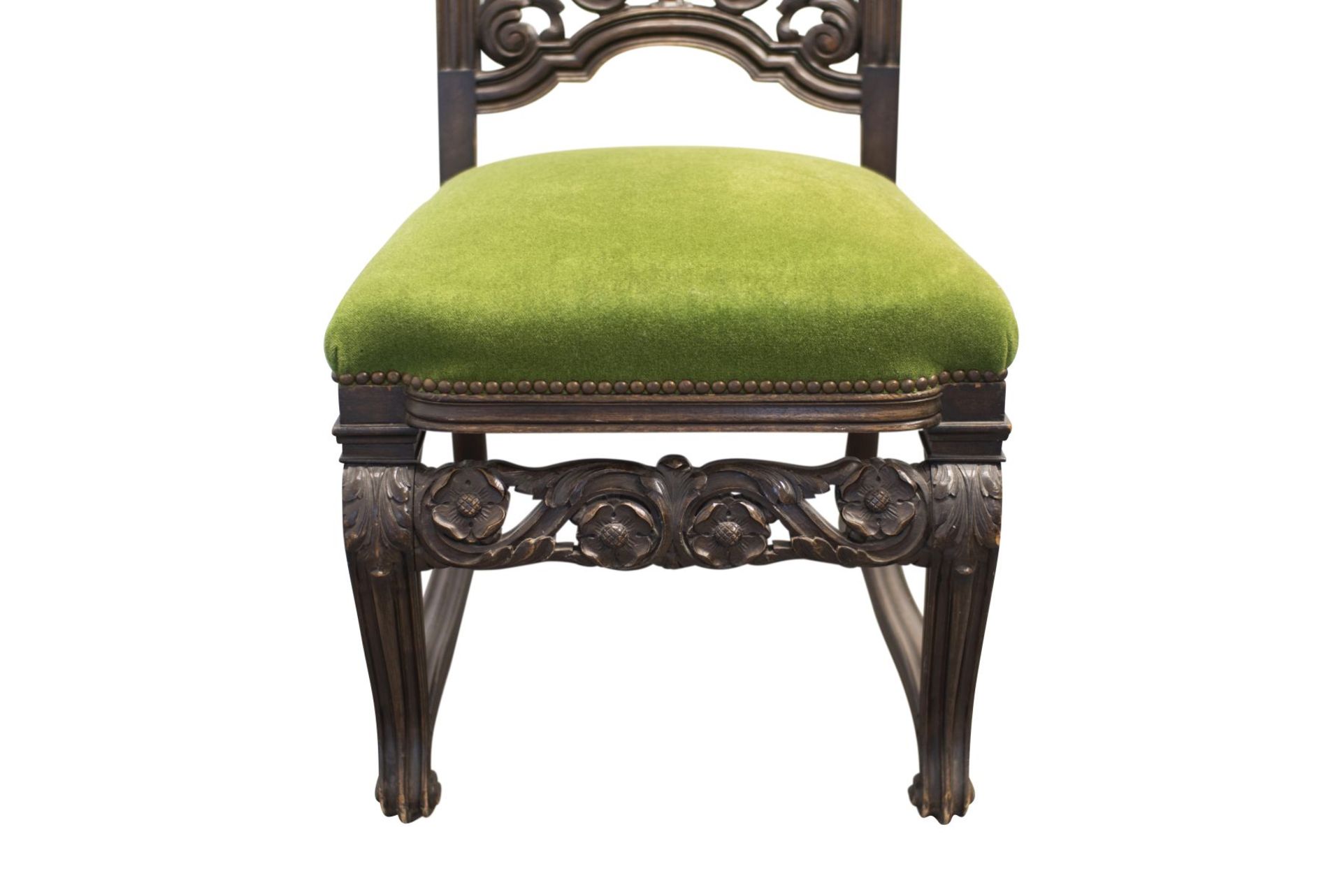 Pair of Salon Chairs, Belle Epoque Style | Paar Salonstuehle, Stil Belle Epoche - Image 5 of 7