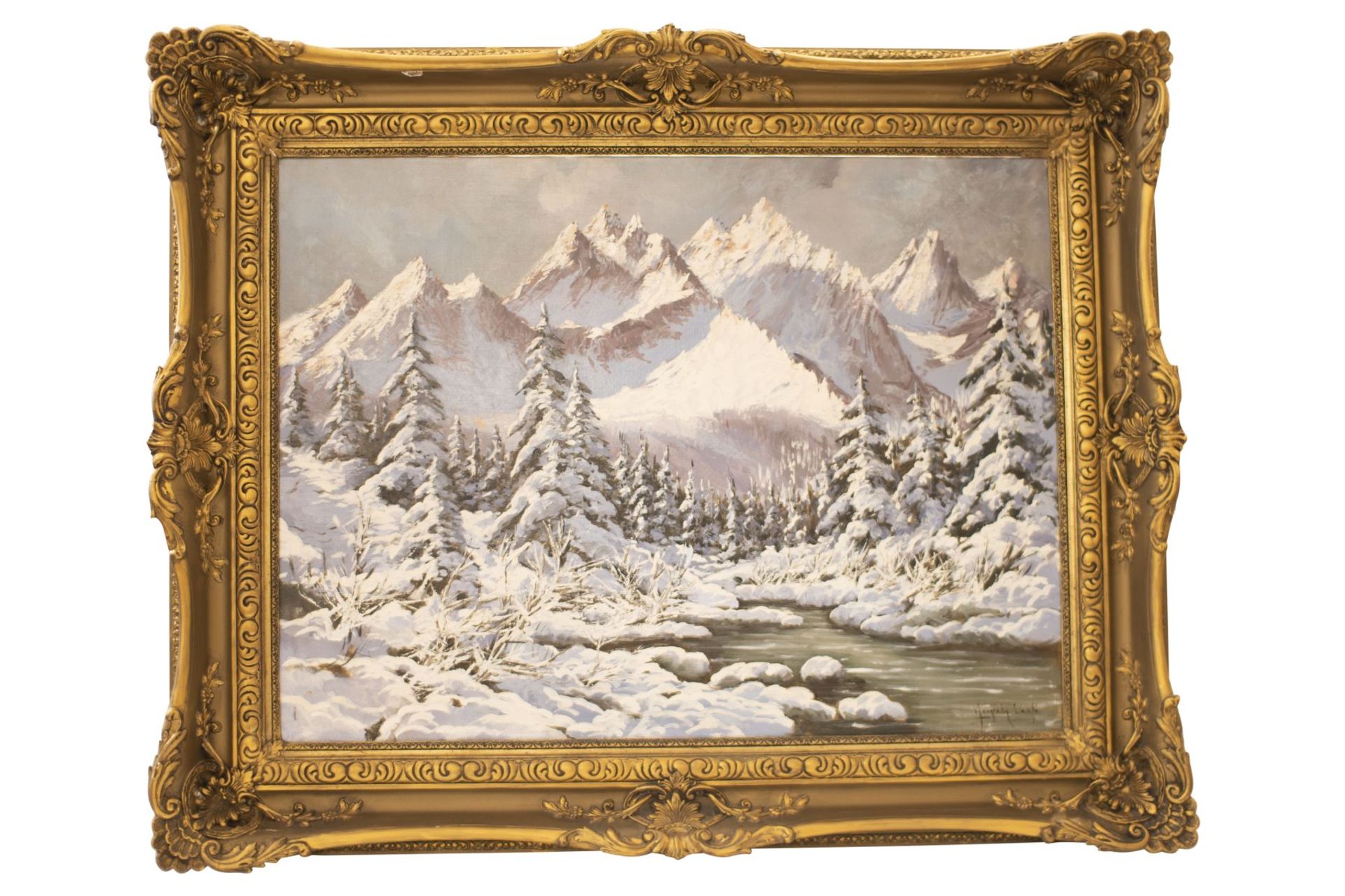 Laszlo Neogrady (1896-1962), Winter Landscape | Laszlo Neogrady (1896-1962), Winterlandschaft