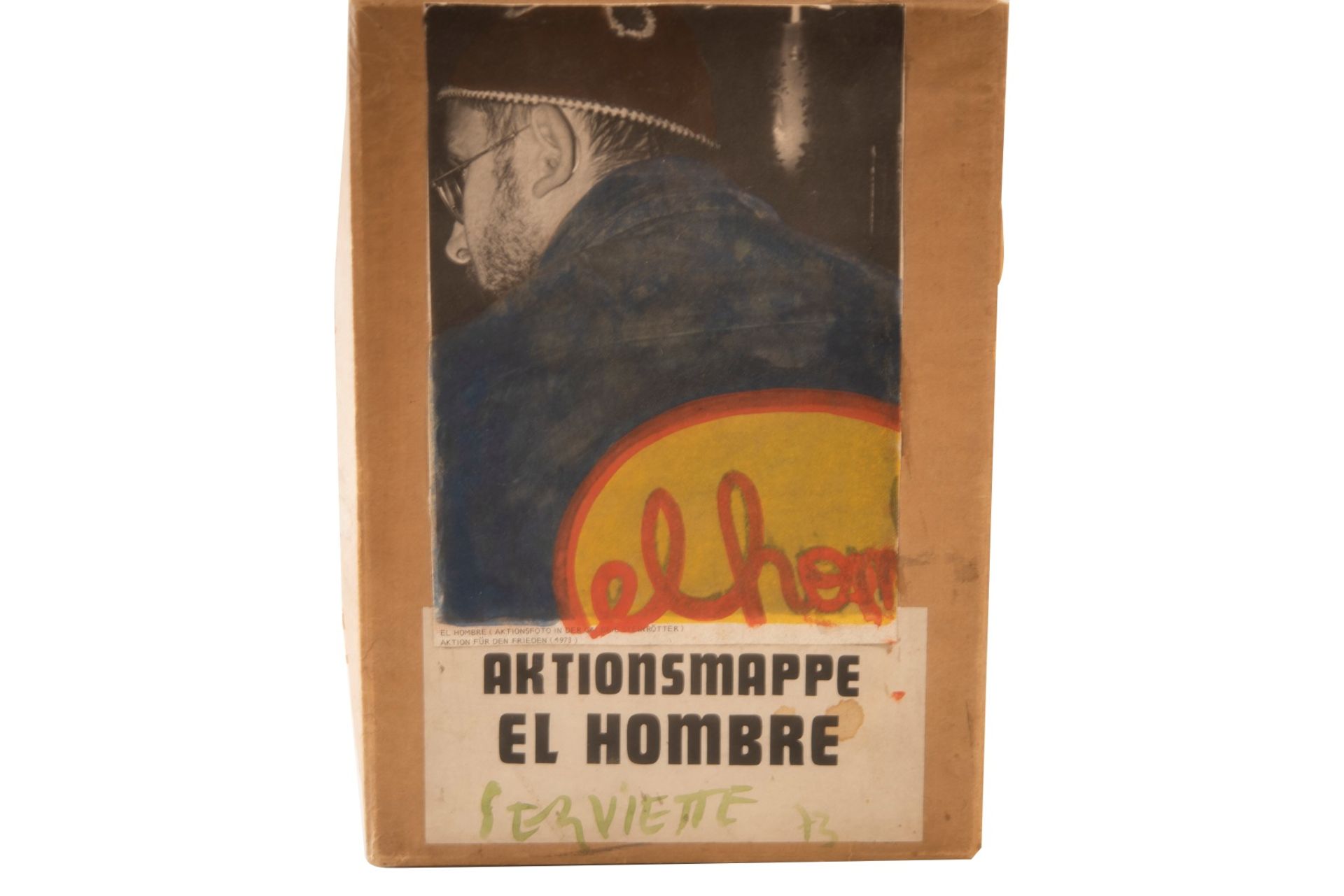 el hombre, Hubert Pfaffenbichler* (1942-2008), napkin 1972-73