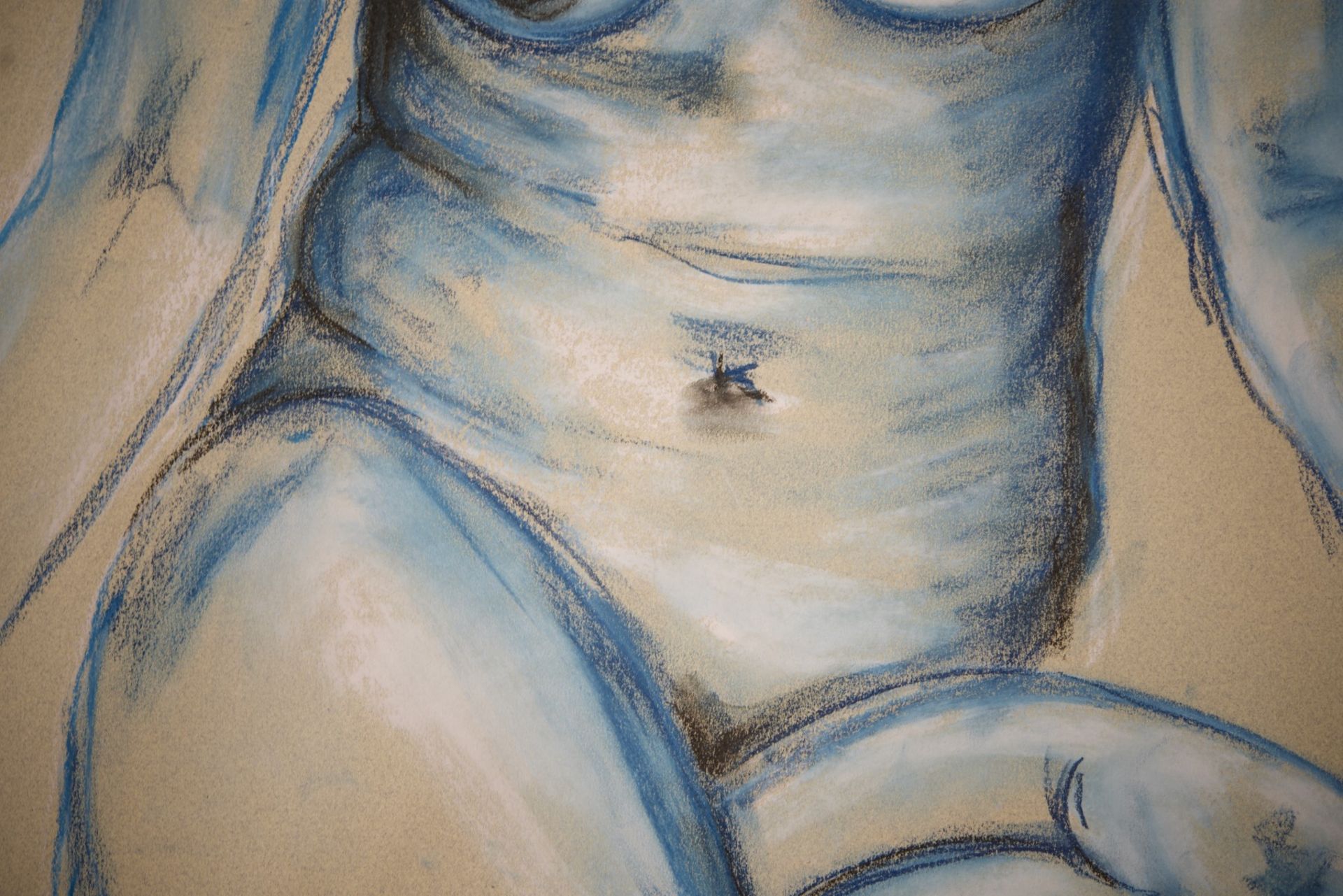 Pauline Buchinger, Nude Sitting Blue - Image 5 of 5