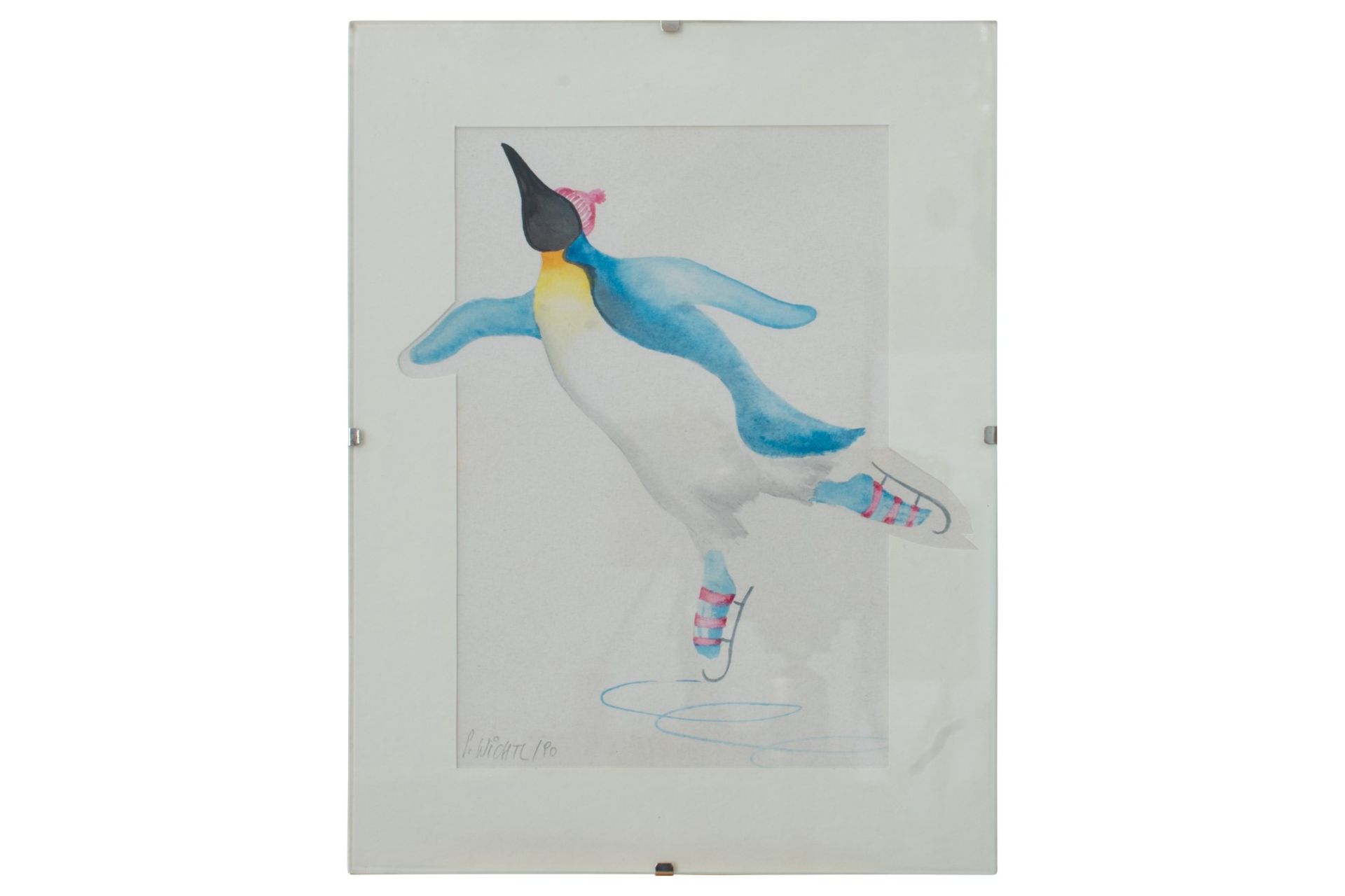 Silvia Wichtl( 1945) , Ice dancing penguin