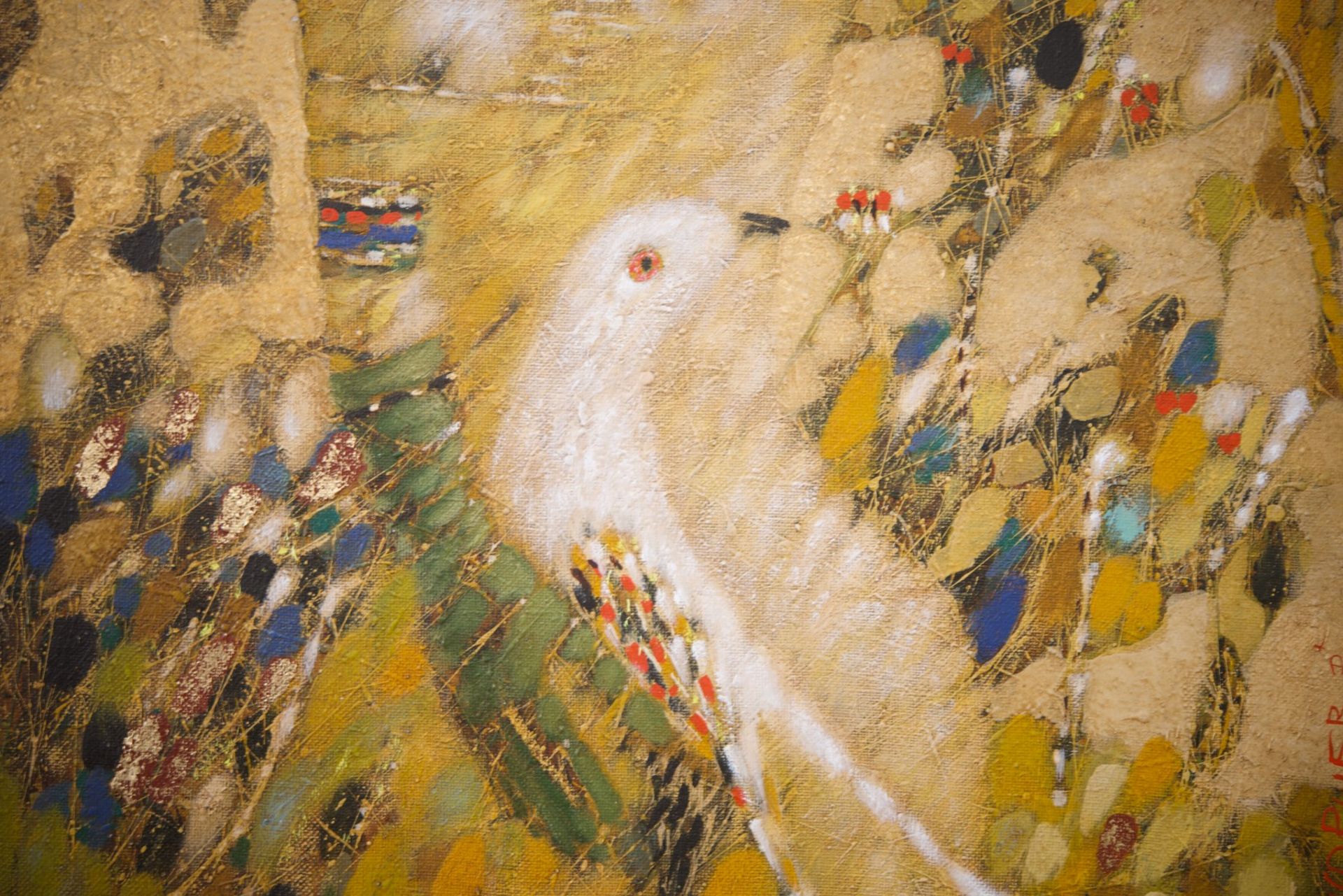 Victor Anufriev (1958), MÃ¤dchen mit Vogel - Image 3 of 7