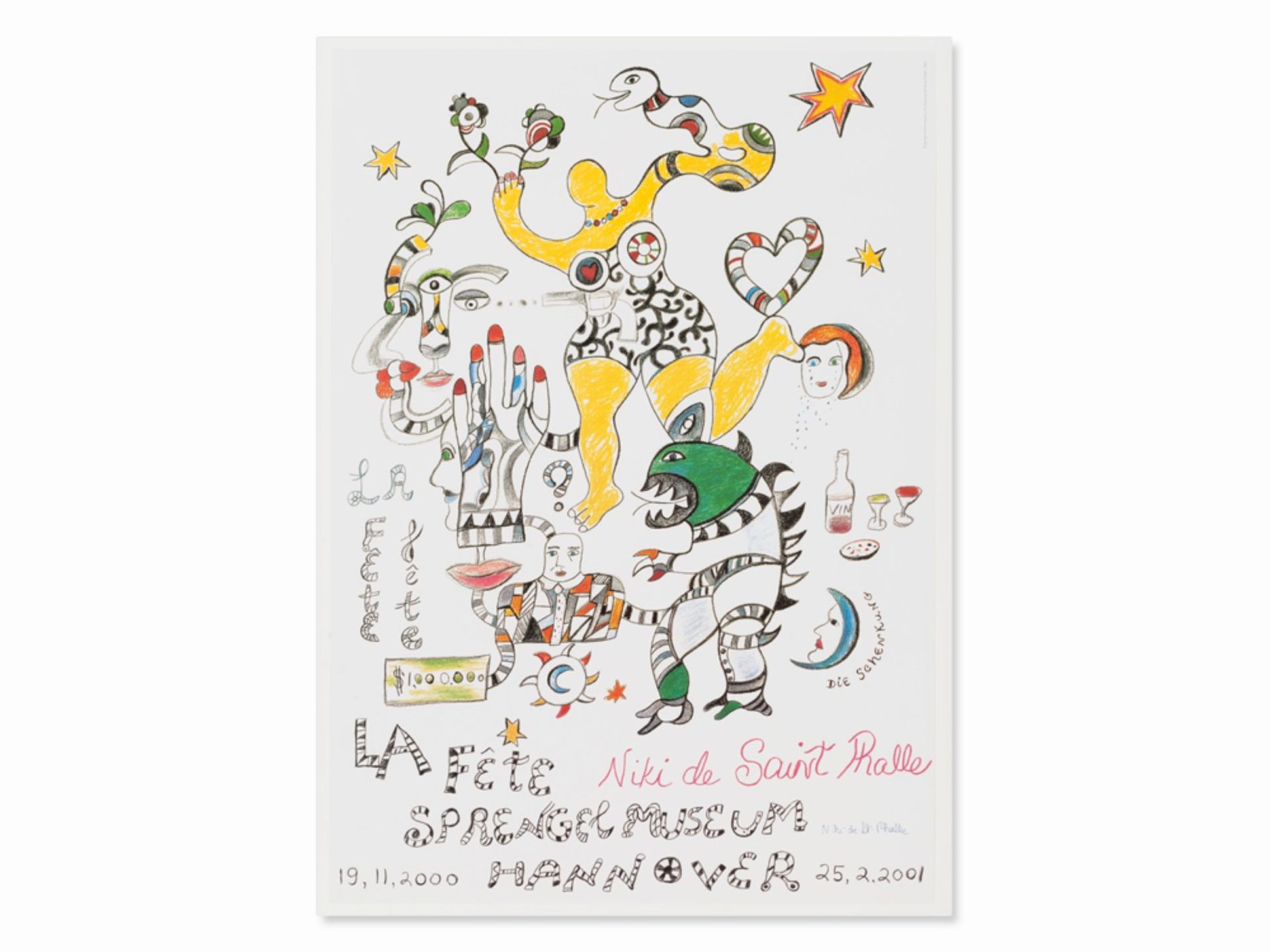 Niki de Saint Phalle* (1930-2002), La FÃªte, the Donation - Image 2 of 9