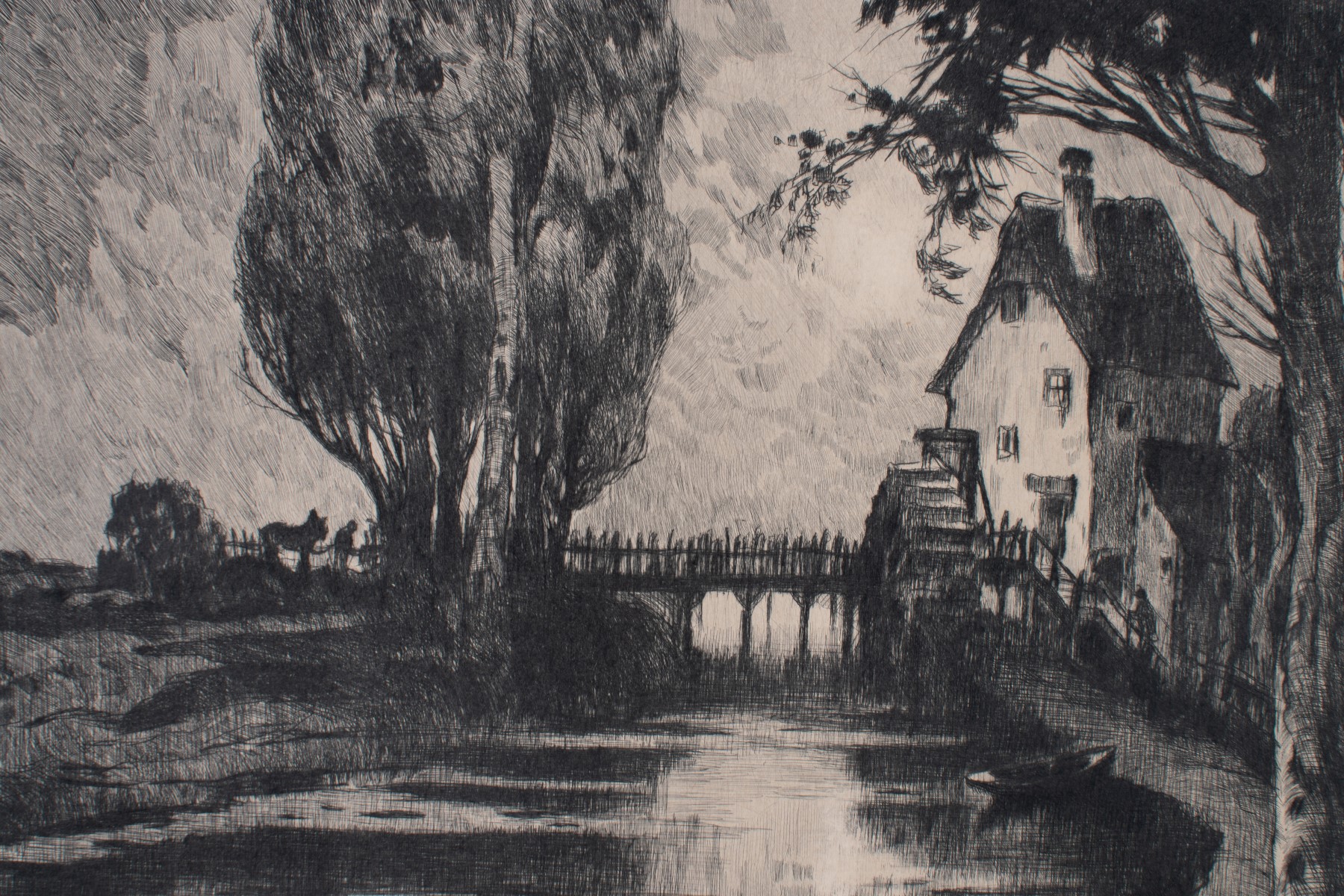 Hugo Henschl (1879-1929) , Mill By The River - Image 3 of 10