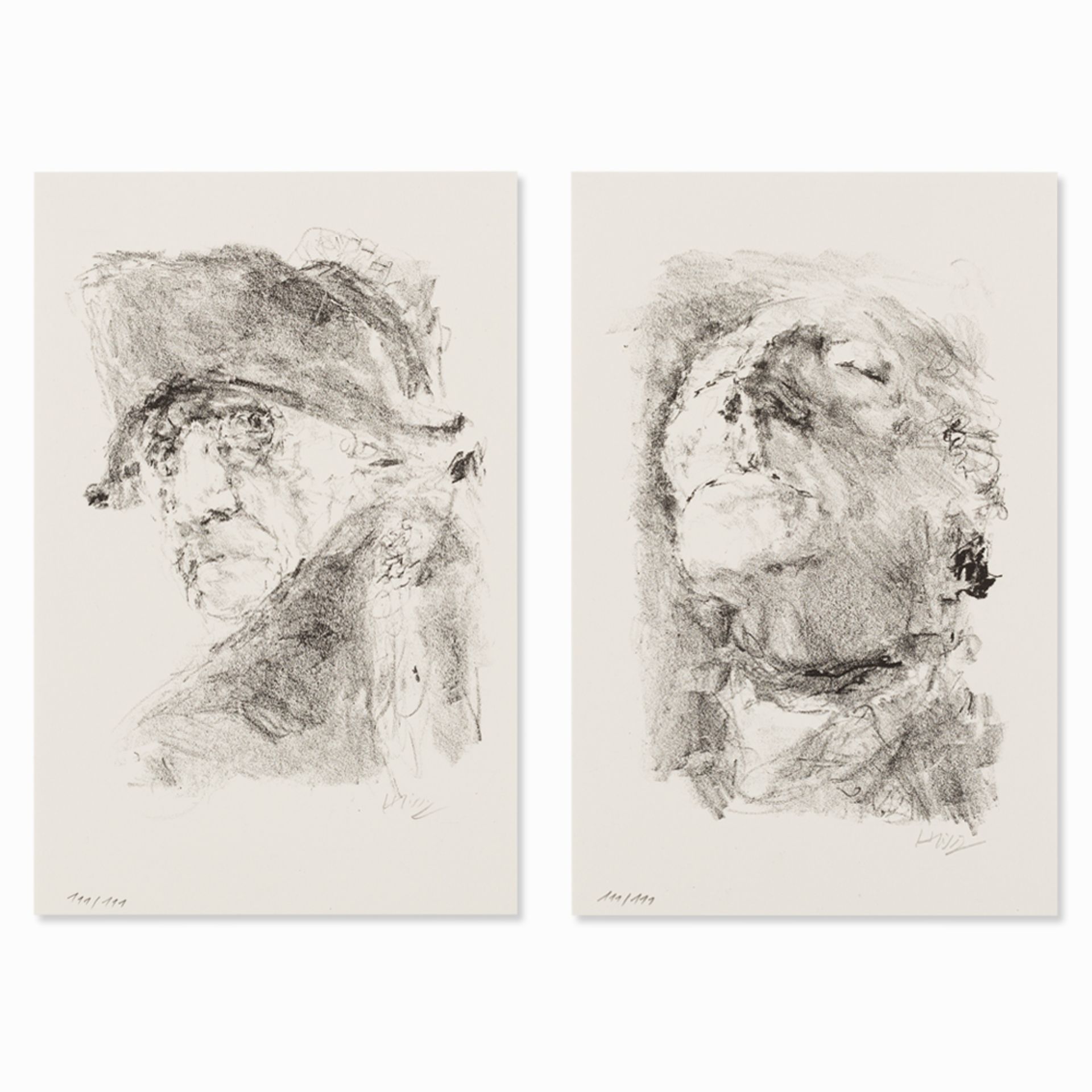 Bernhard Heisig, Frederick the Great, 2 Lithographs, 1997 - Image 13 of 14