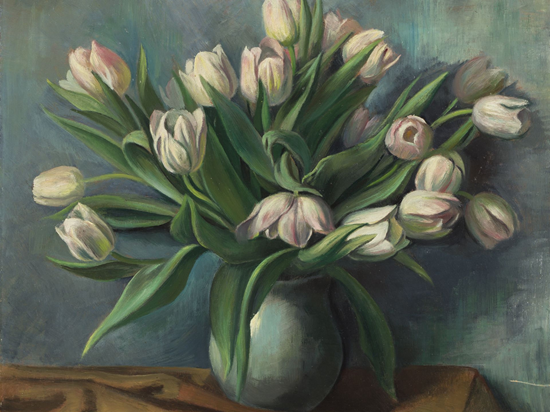 Ernst Honigberger (1885-1974), Tulpen, Gemälde, nach 1945