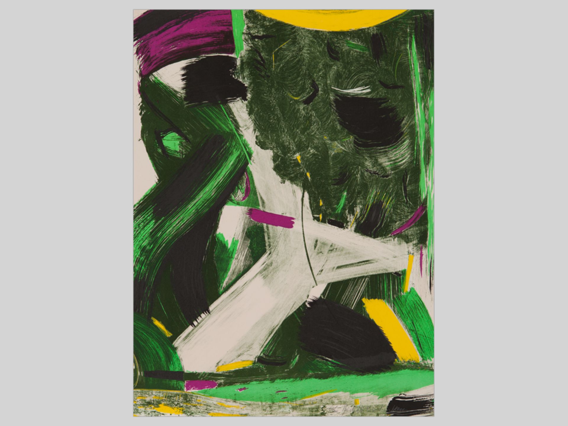 Judith Fischer-Hansen Colour lithography Abstract composition - Image 3 of 6