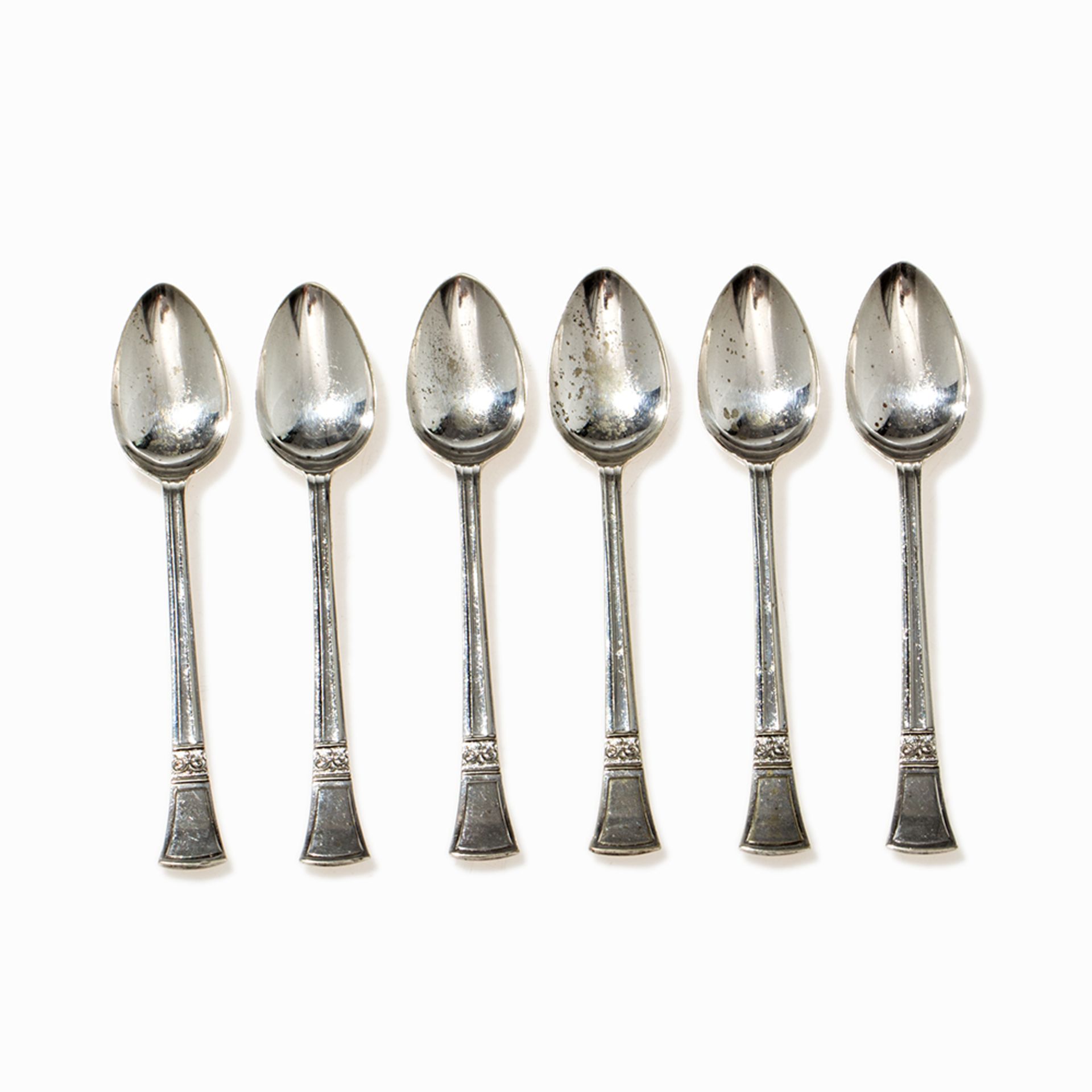 Set of 11 Silver Mocha Spoons, Netherlands, around 1960 - Image 7 of 7