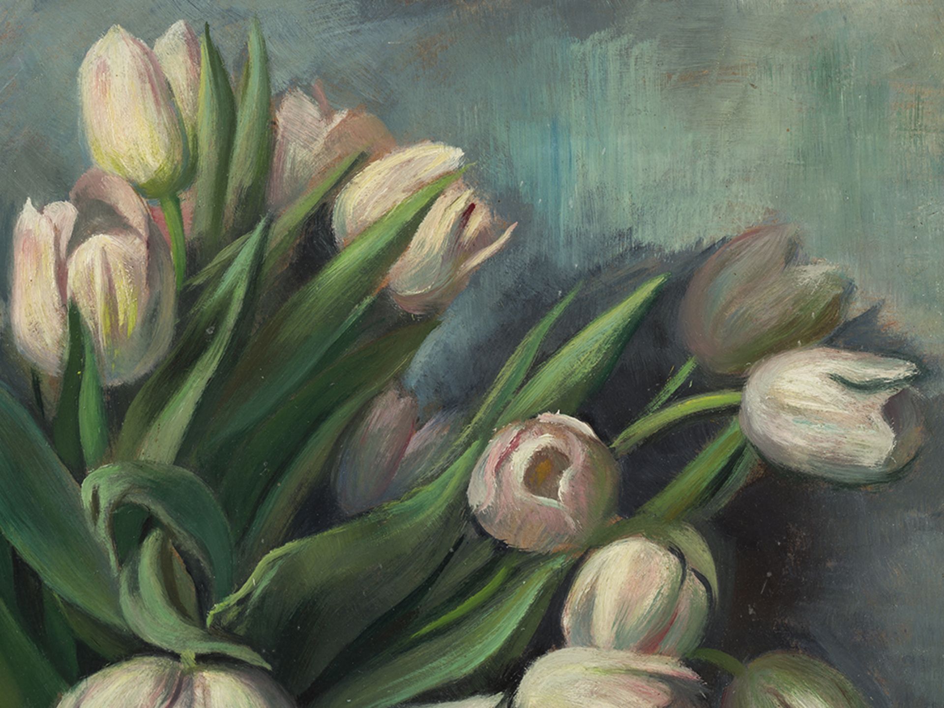 Ernst Honigberger (1885-1974), Tulpen, Gemälde, nach 1945 - Bild 6 aus 10