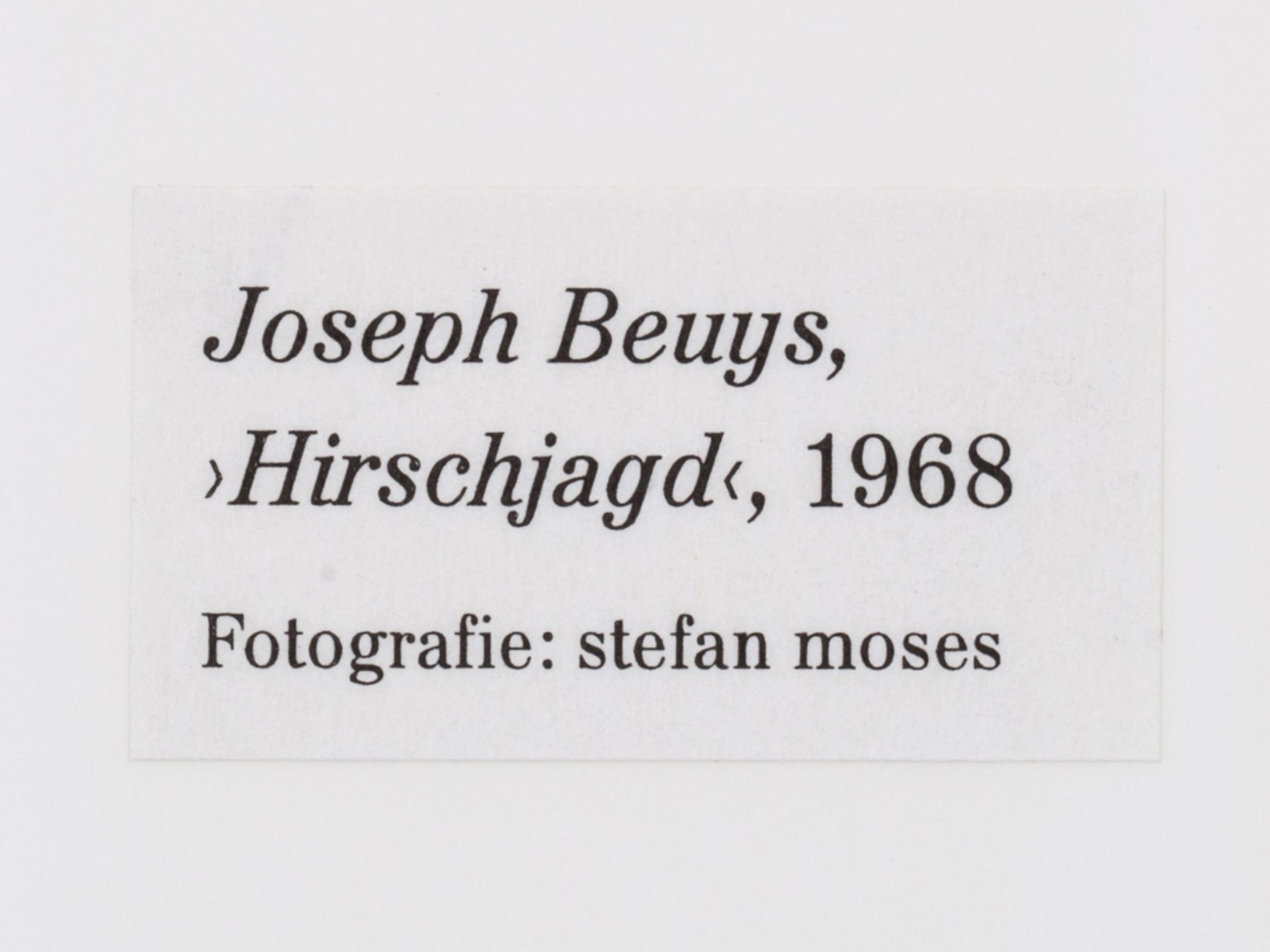 Stefan Moses (b. 1928), Joseph Beuys, Hirschjagd, 1968 - Image 7 of 8