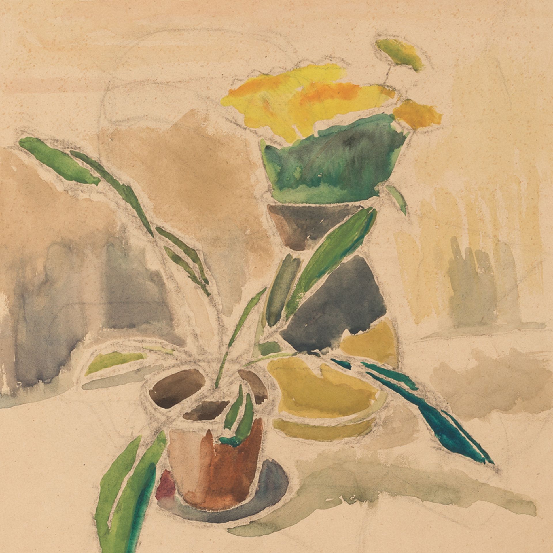 Rudolf Petrik, Still Life with Flowers, Mixed Media, c. 1950 - Image 9 of 9