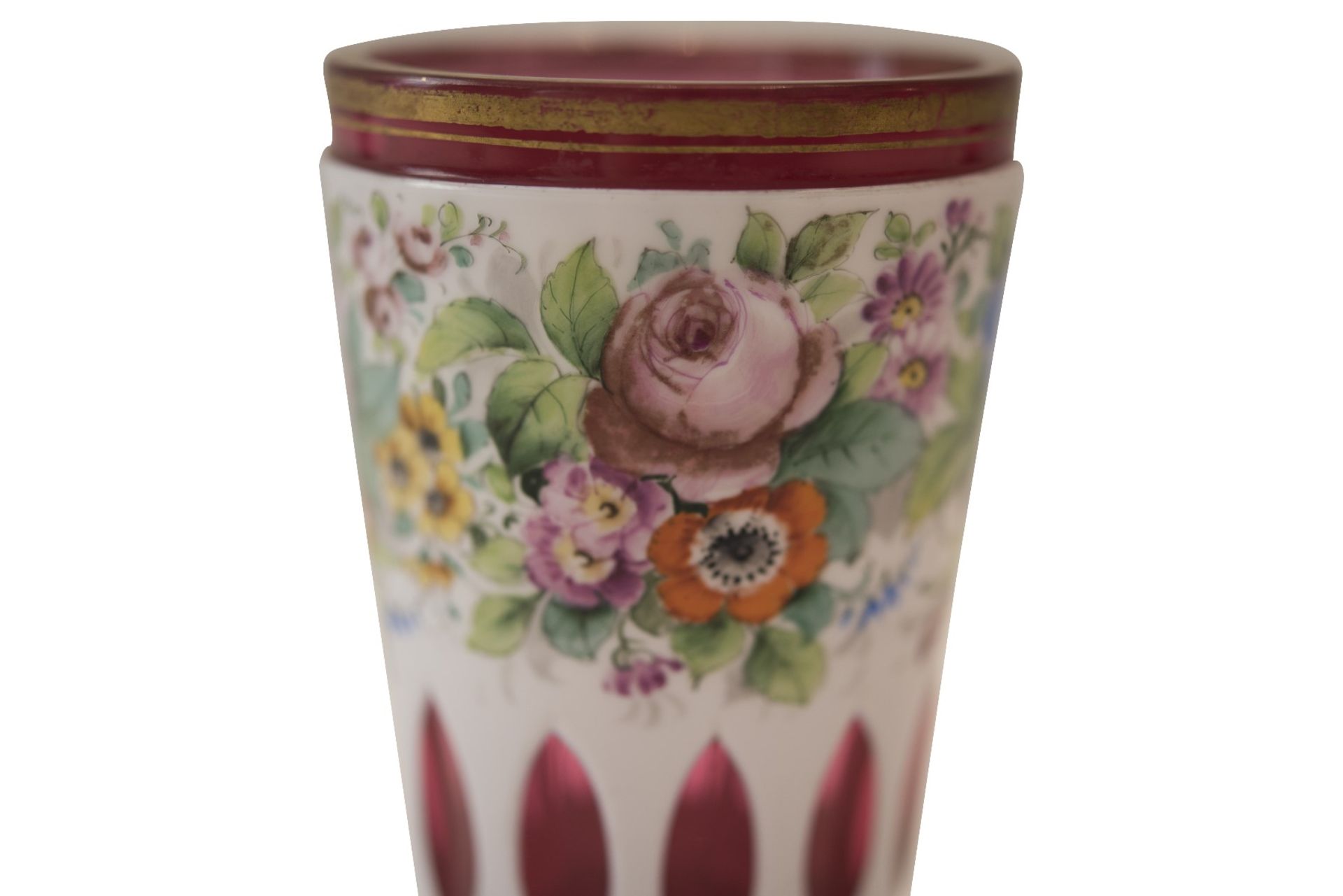 Porcelain mug with glass insert - Image 2 of 5