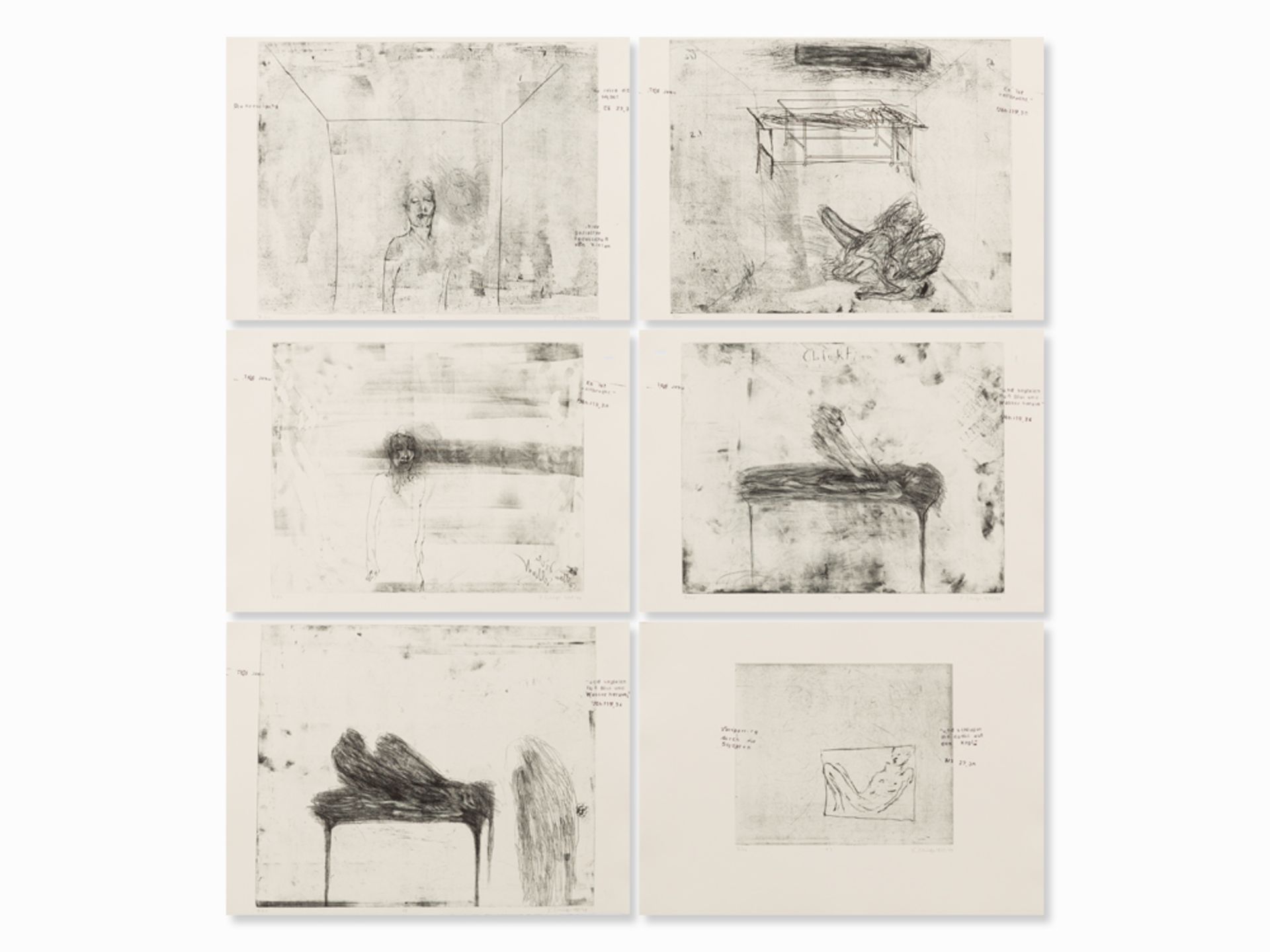 Dietrich Klinge, Kreuzigung, Cycle of 19 Etchings, 1978/79 - Image 22 of 30