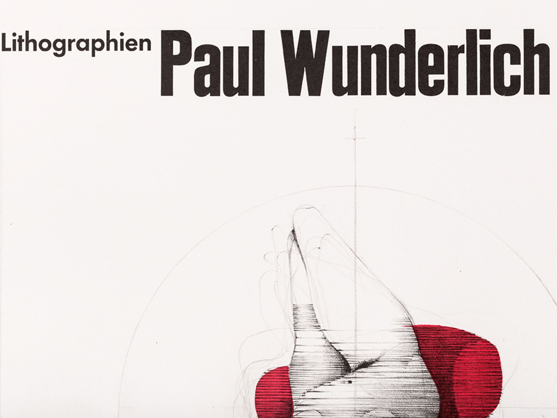 Paul Wunderlich, Akt auf rotem Stuhl, Poster, 1966 - Image 7 of 16