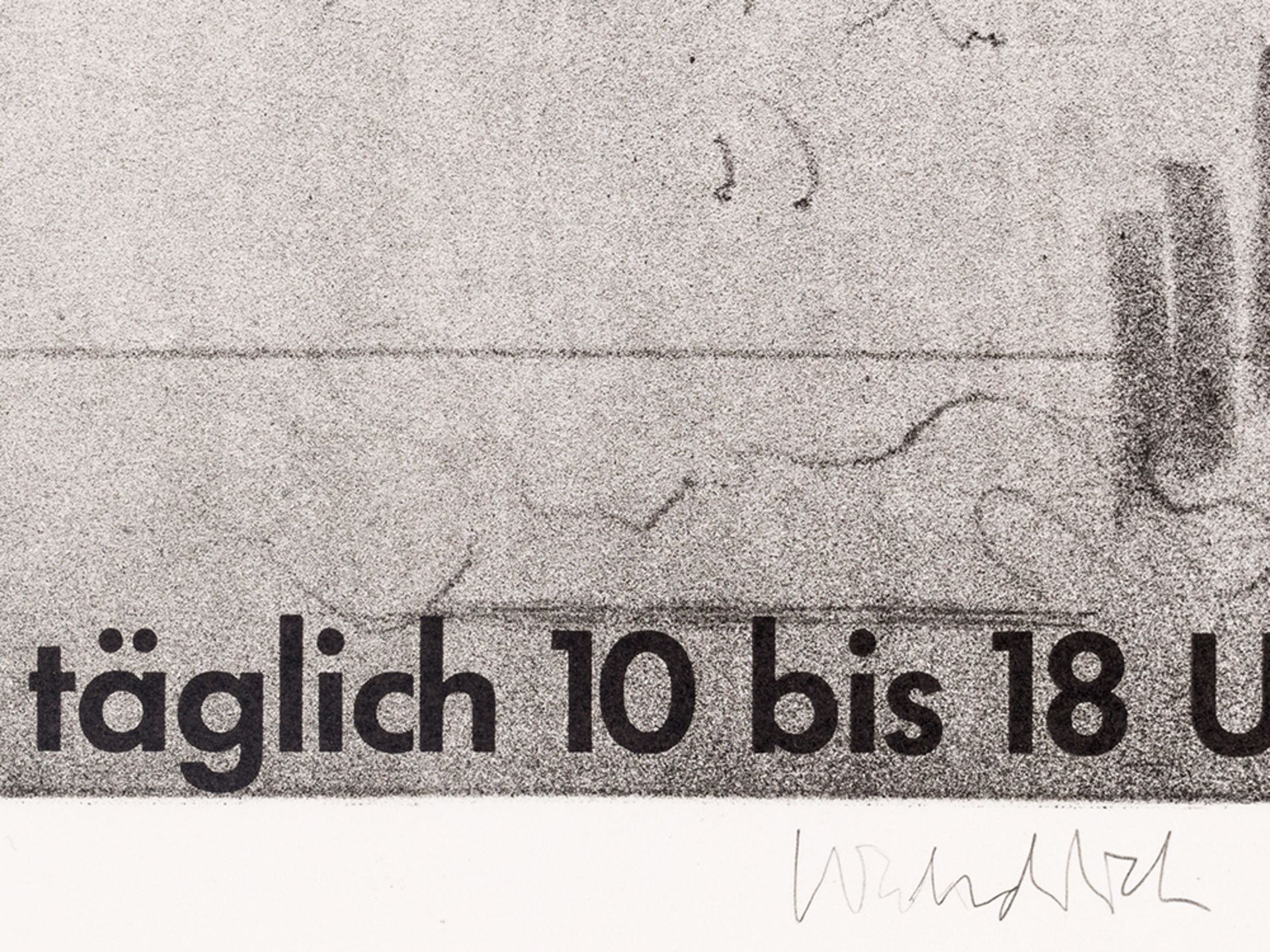 Paul Wunderlich, Akt auf rotem Stuhl, Poster, 1966 - Image 5 of 16