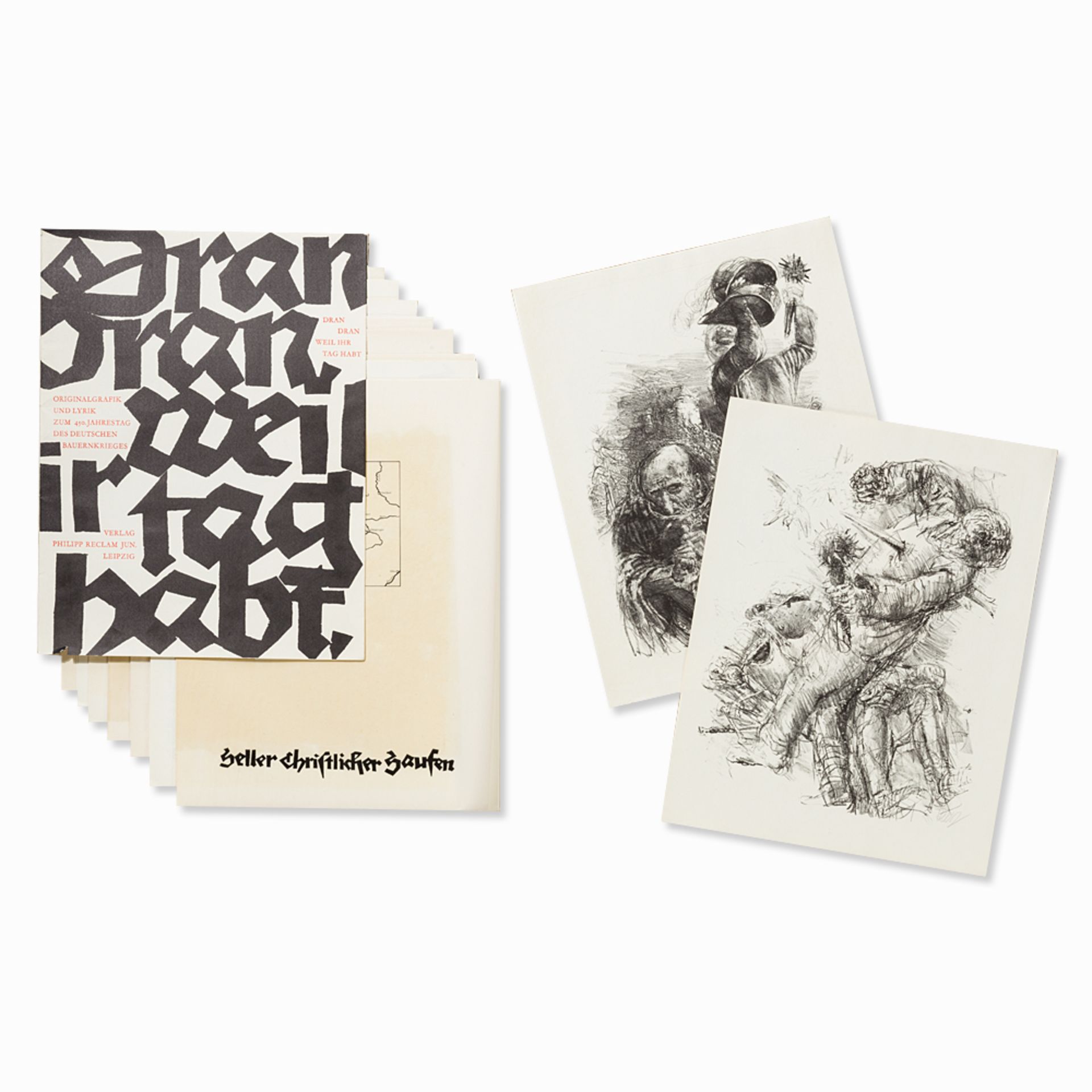 HAP Grieshaber, Dran dran wil ihr tag habt, Portfolio, 1975 - Image 22 of 22