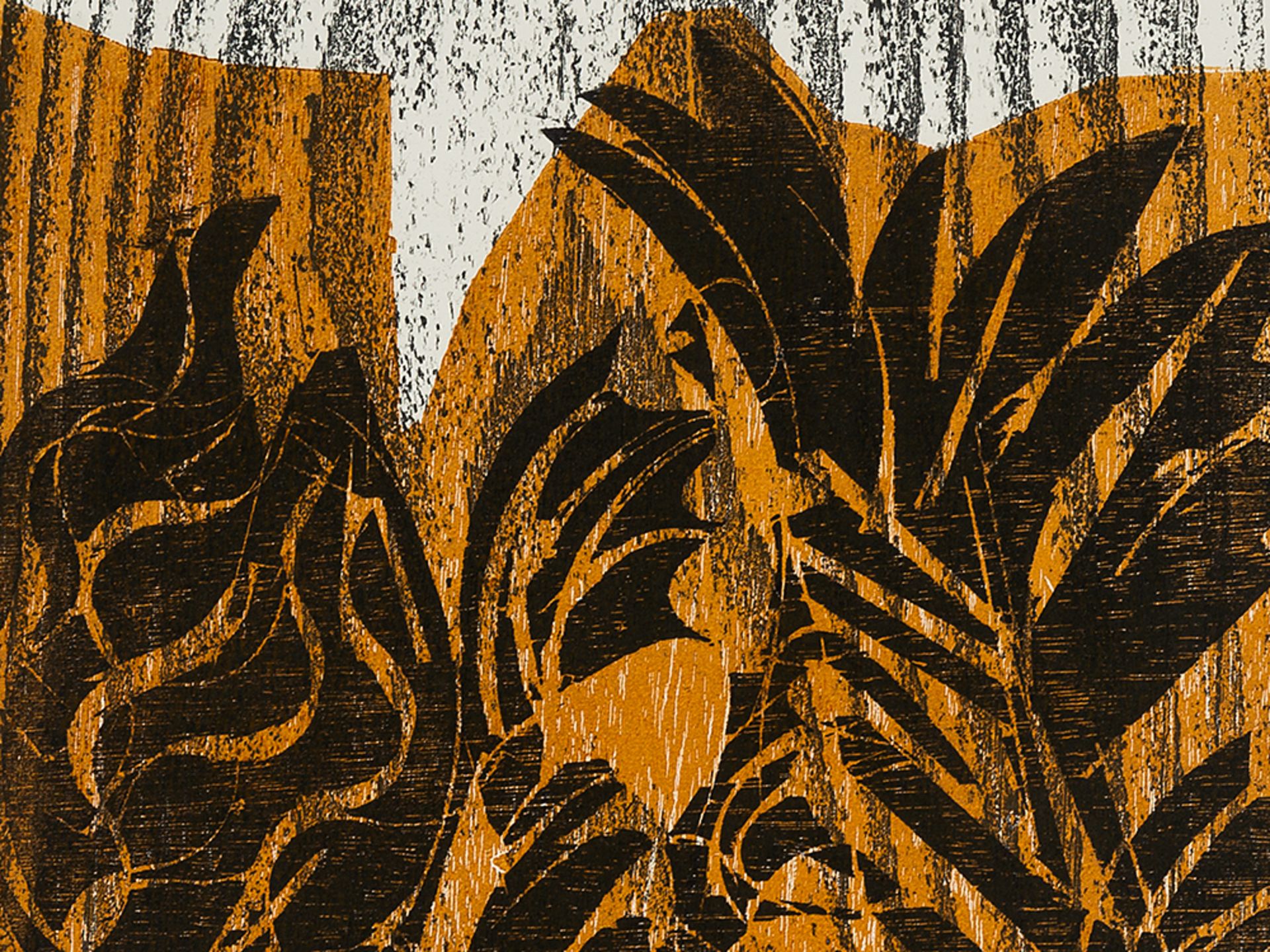 HAP Grieshaber, Steppengras, Woodcut in Colors, 1972 - Image 8 of 14