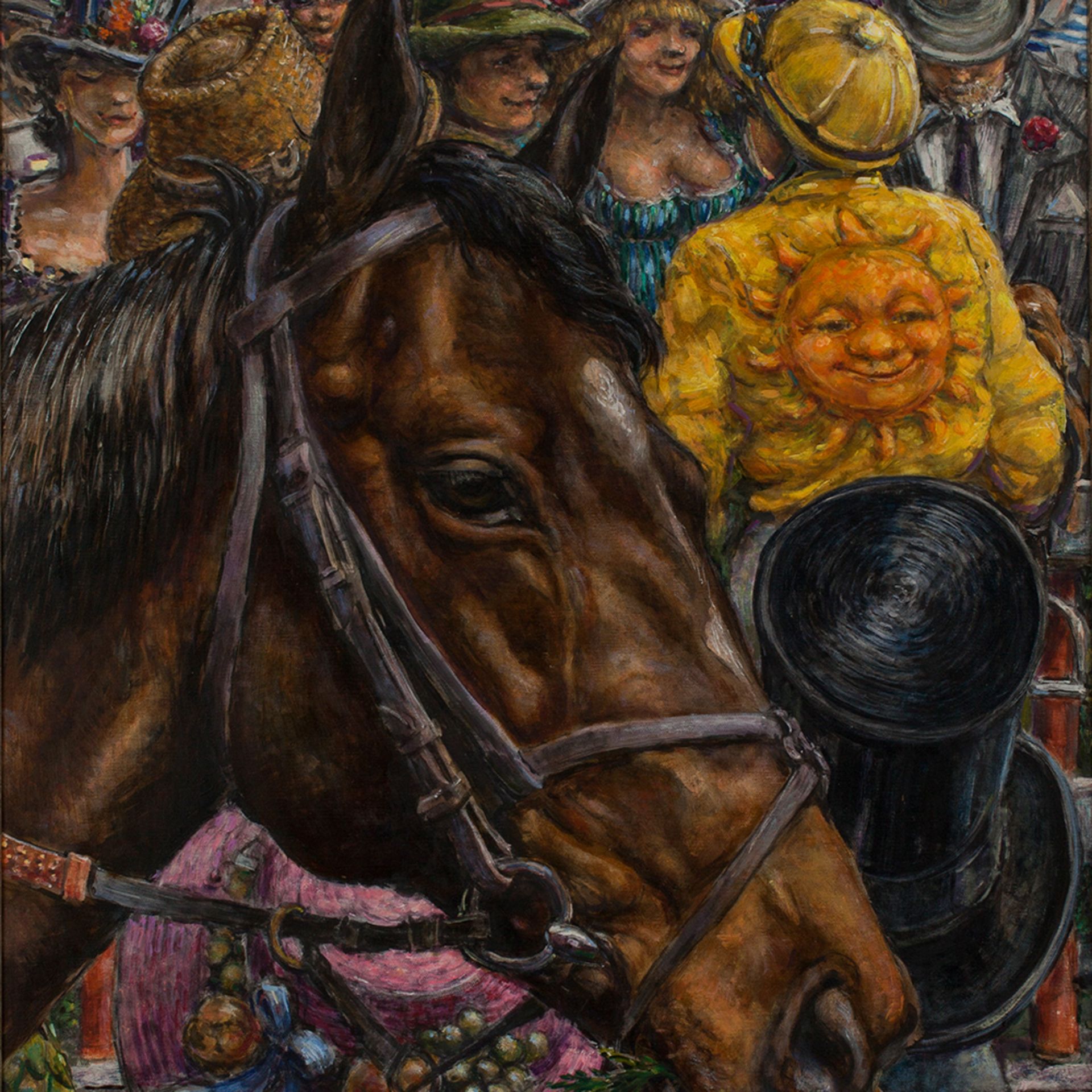 Oil on canvas Danish Derby by Jeppe Eisner, 2009 - Image 5 of 5