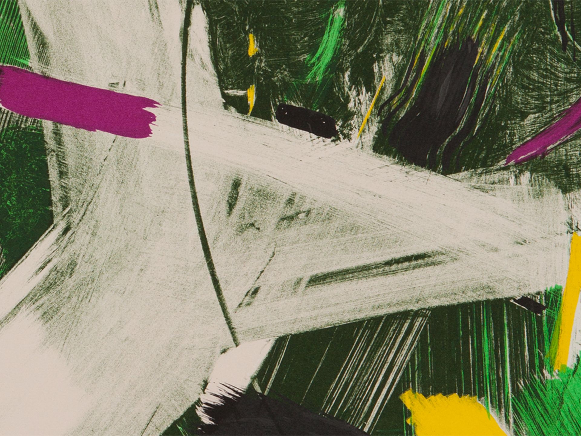 Judith Fischer-Hansen Colour lithography Abstract composition