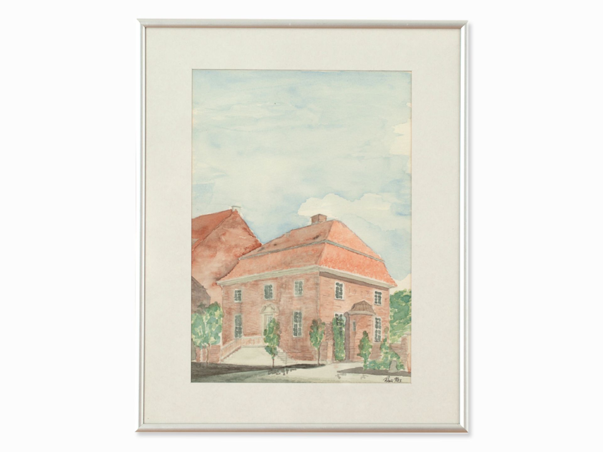 Two water colours of Danish Country Houses, 1993 - Image 5 of 8