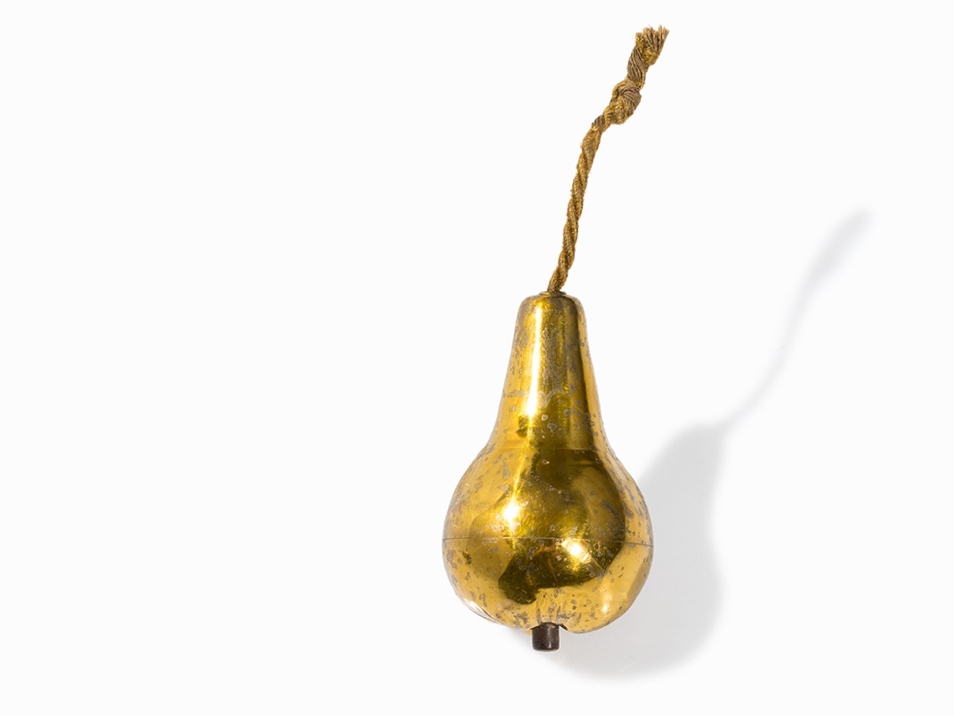 5 Hanging Bell Pusher in the Shape of Vegetal Elements, 20th C. - Image 5 of 9