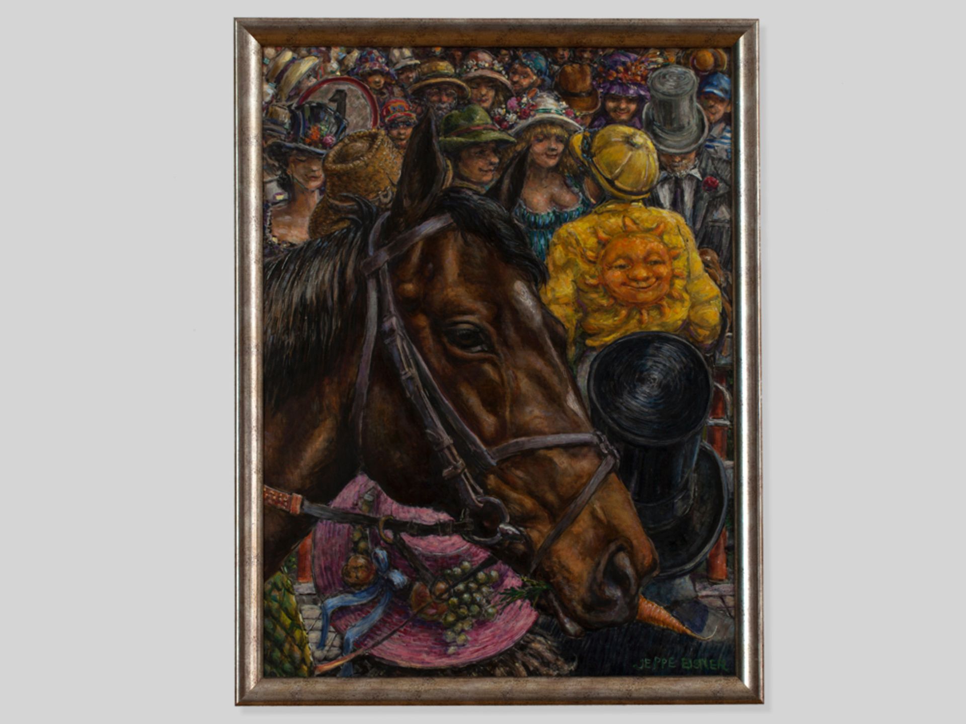 Oil on canvas Danish Derby by Jeppe Eisner, 2009 - Image 2 of 5