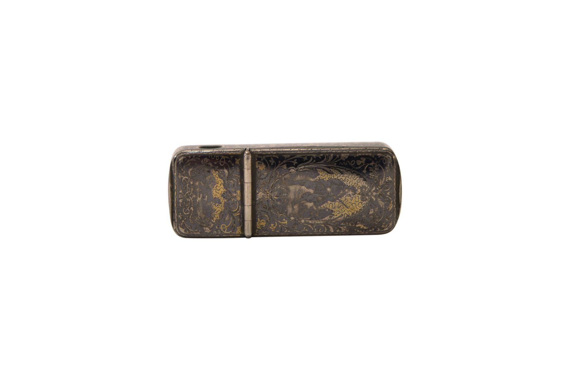 Cigar cutter case silver 800/000 fine