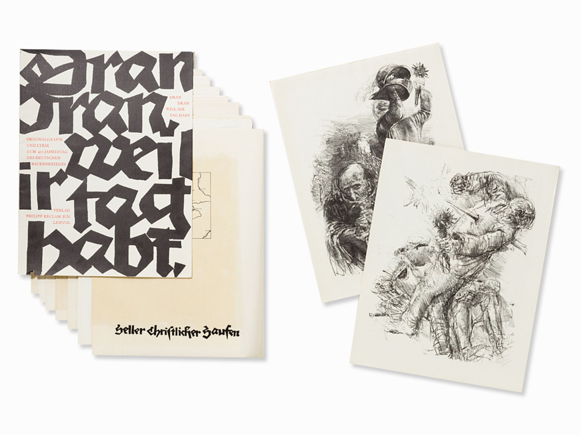 HAP Grieshaber, Dran dran wil ihr tag habt, Portfolio, 1975