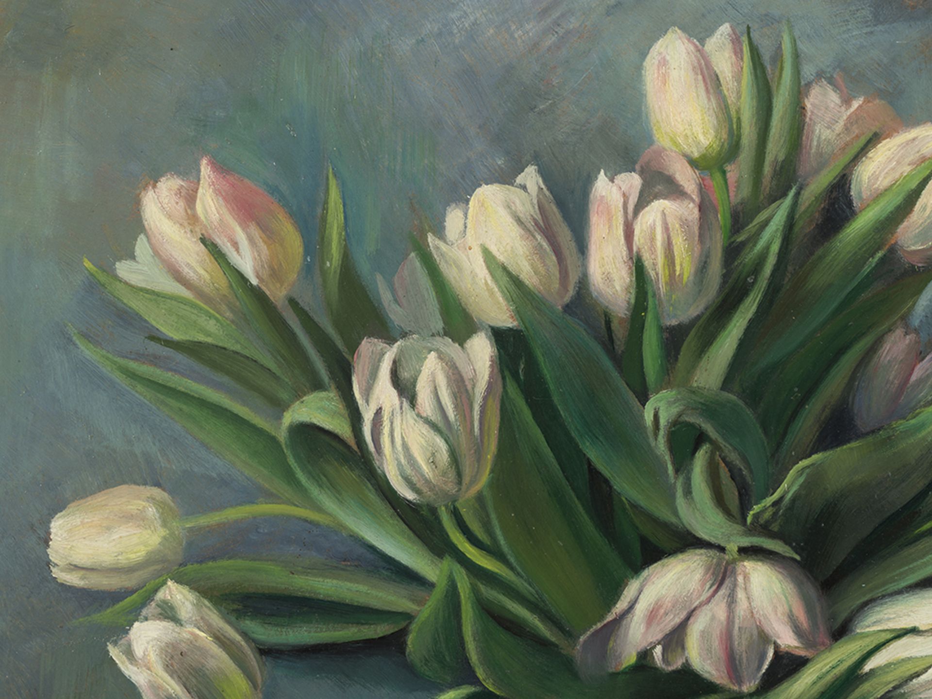 Ernst Honigberger (1885-1974), Tulpen, Gemälde, nach 1945 - Bild 5 aus 10