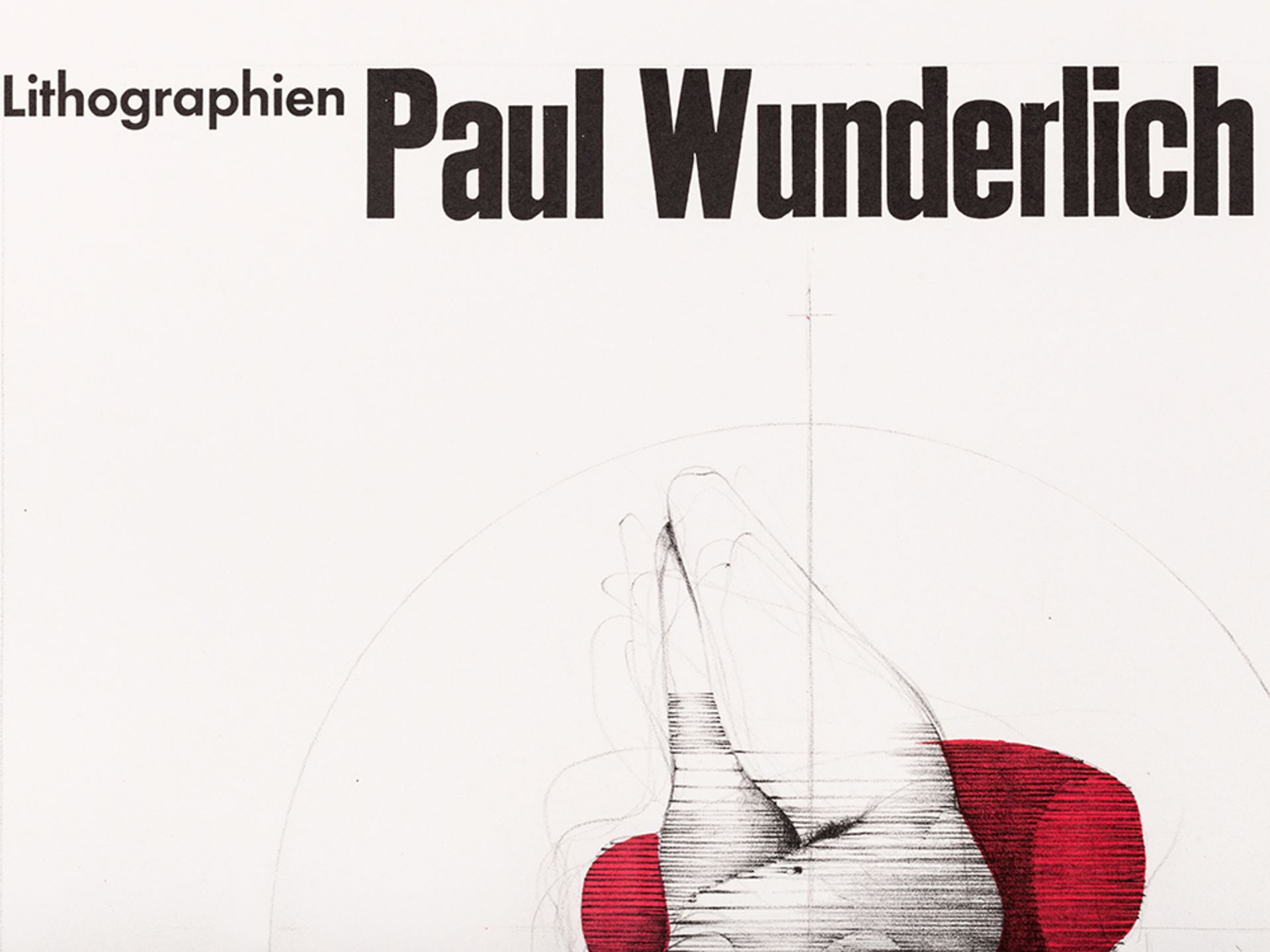 Paul Wunderlich, Akt auf rotem Stuhl, Poster, 1966 - Image 8 of 16