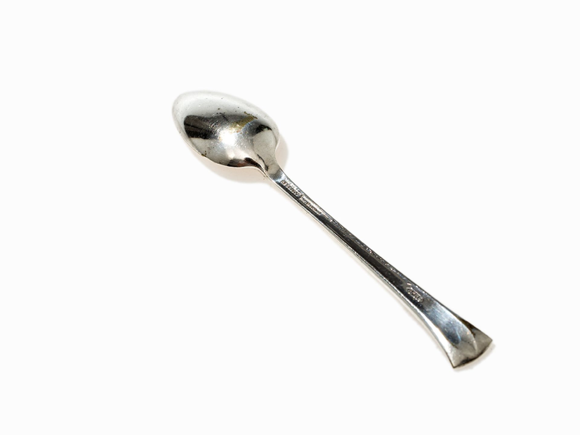 Set of 11 Silver Mocha Spoons, Netherlands, around 1960 - Image 4 of 7