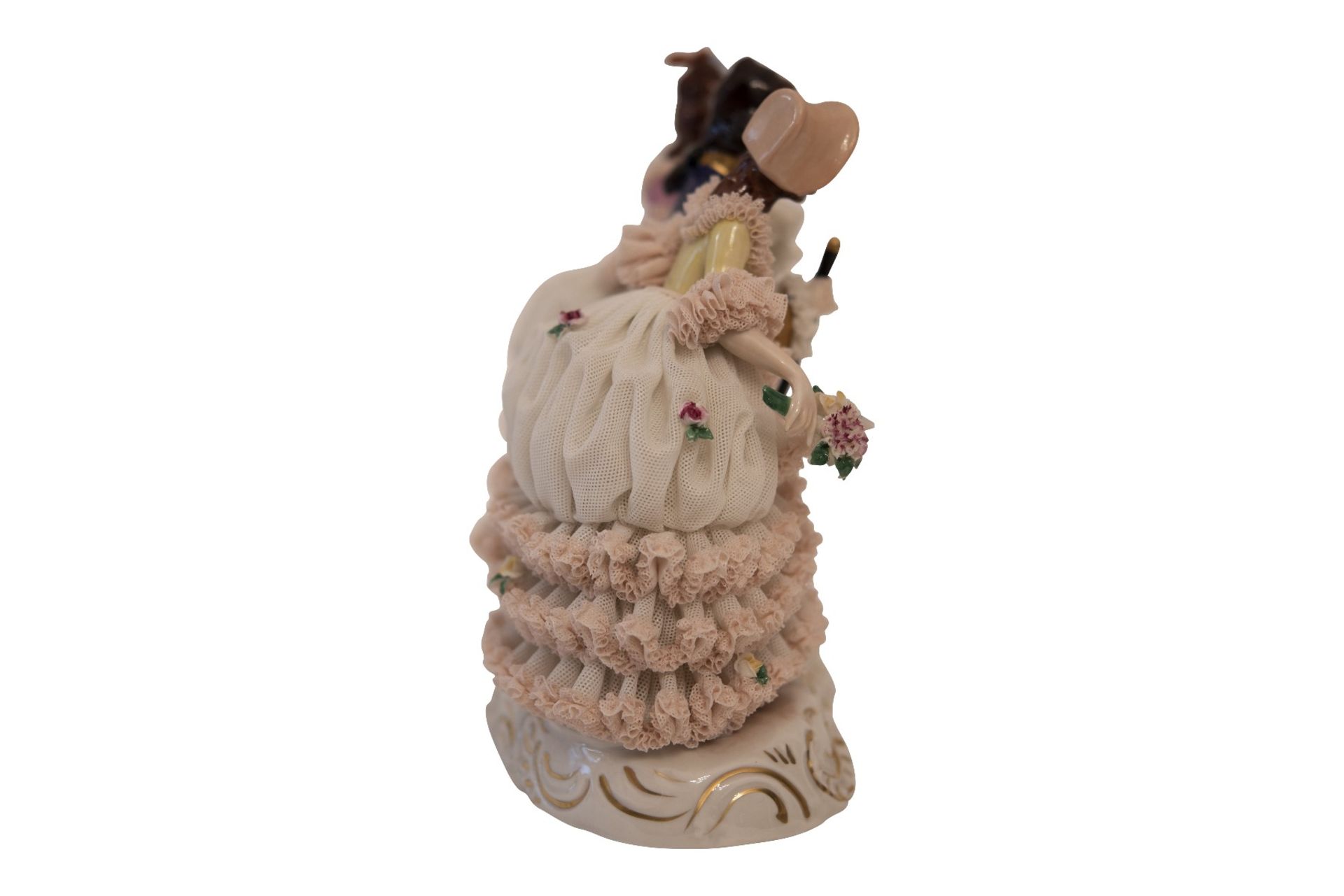 Porcelain figure Rococo - Image 4 of 6