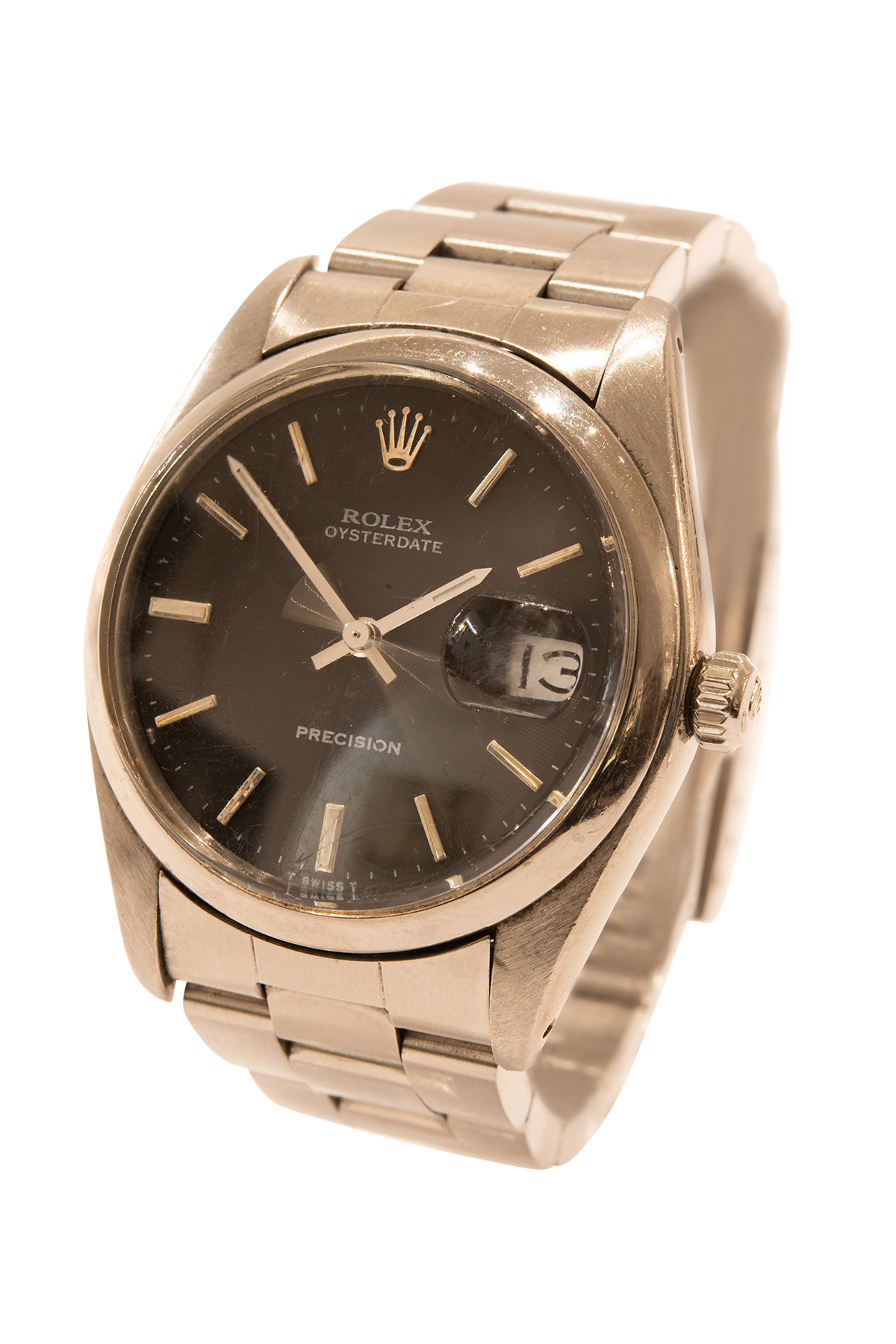 Rolex Oysterdate Precision Steel watch - Image 3 of 5