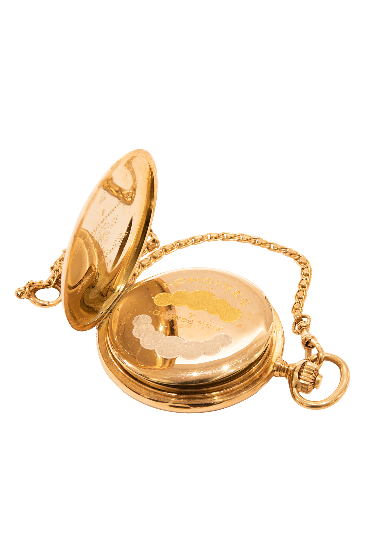 Longines pocket watch with chain - Image 5 of 6