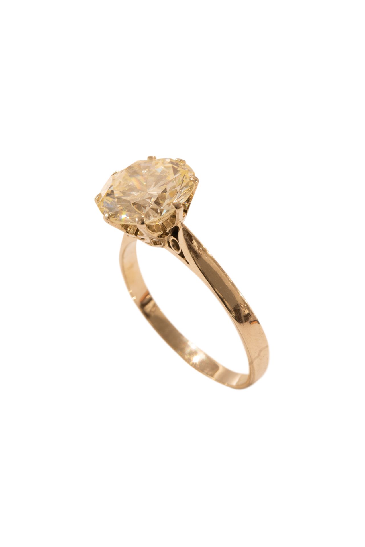 Ring with brilliant diamond - Image 2 of 5