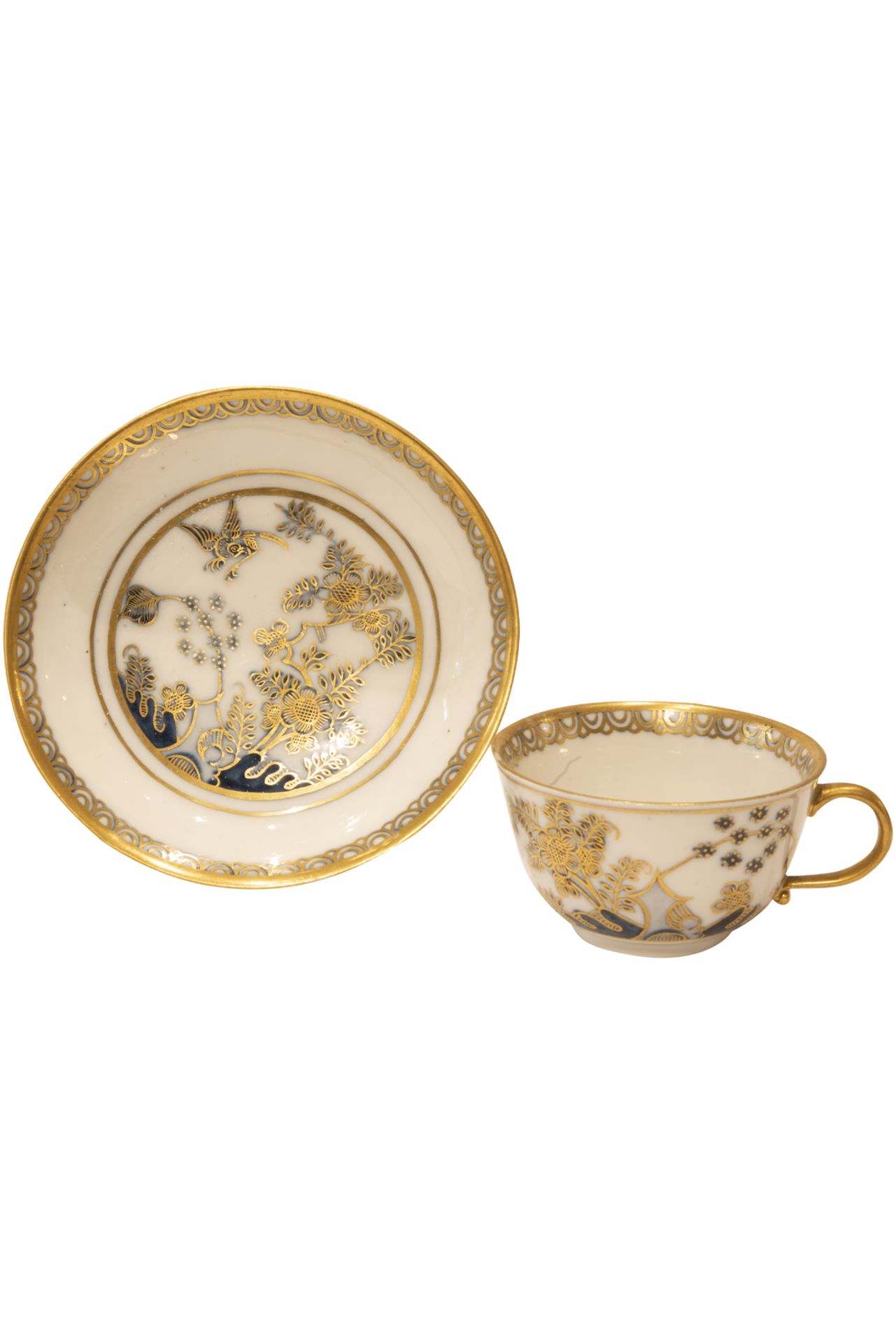 Two Cups with saucers, Meissen around 1740 - Image 3 of 6
