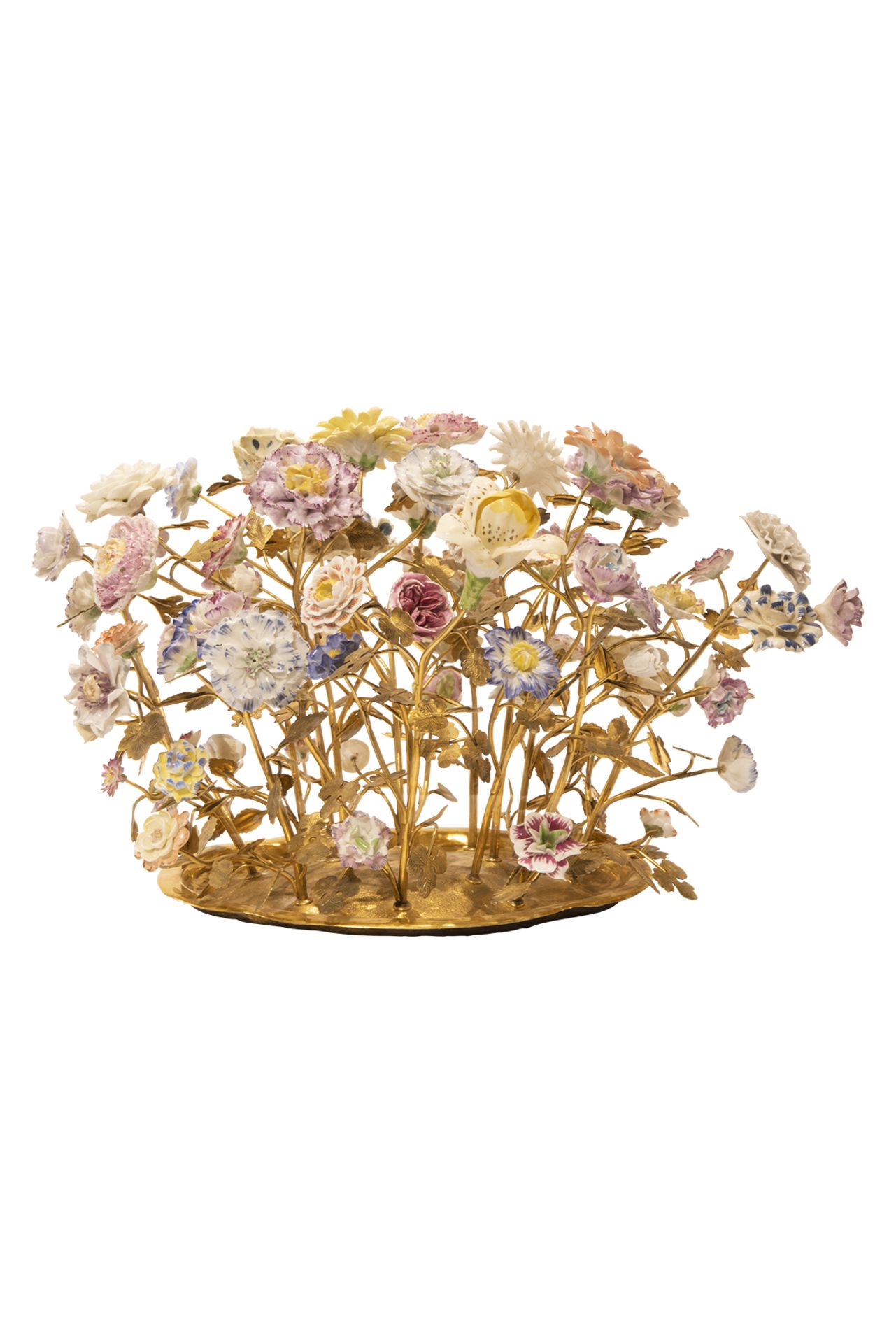 Table decoration bouquet of flowers, France and Meissen around 1900