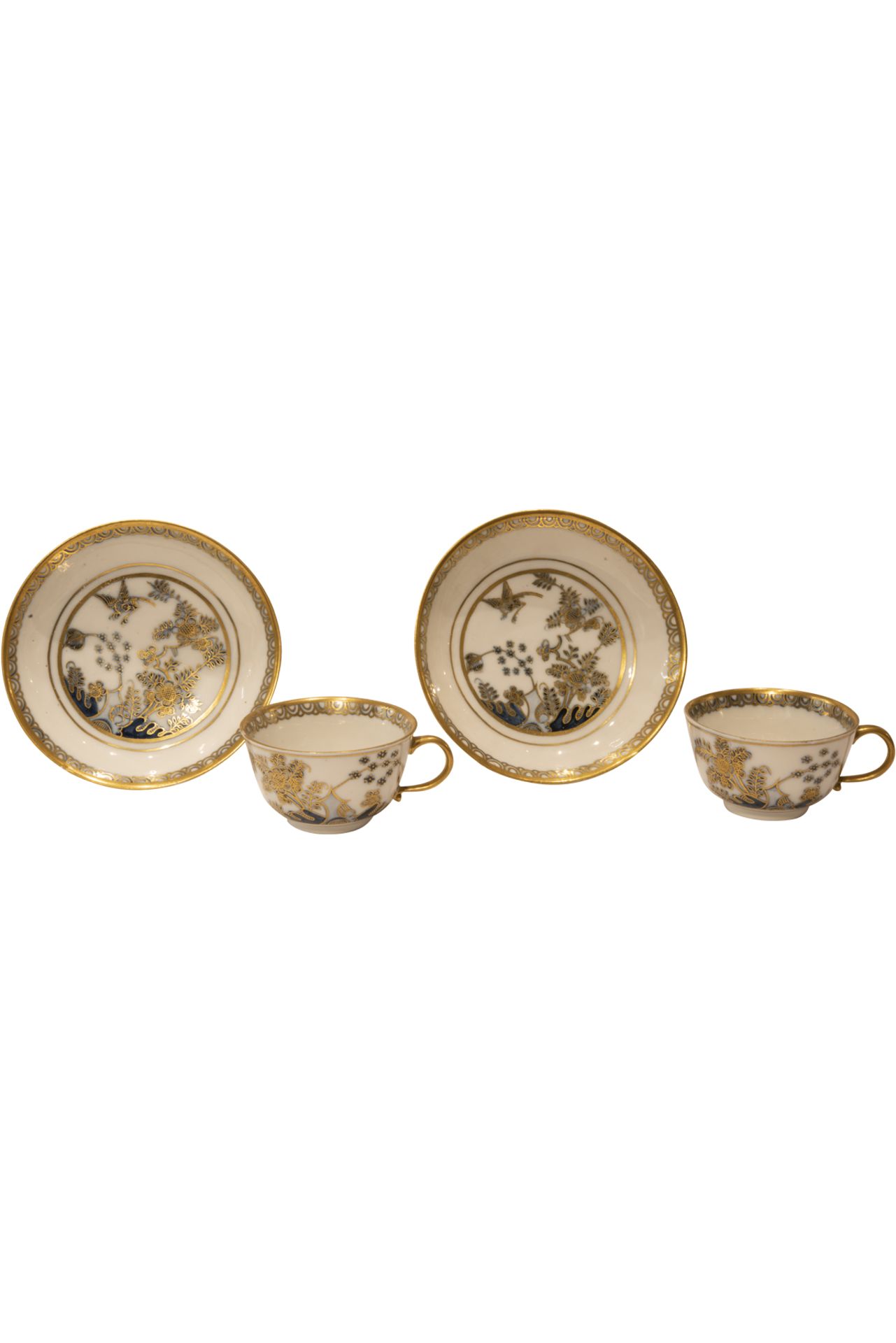 Two Cups with saucers, Meissen around 1740 - Image 2 of 6