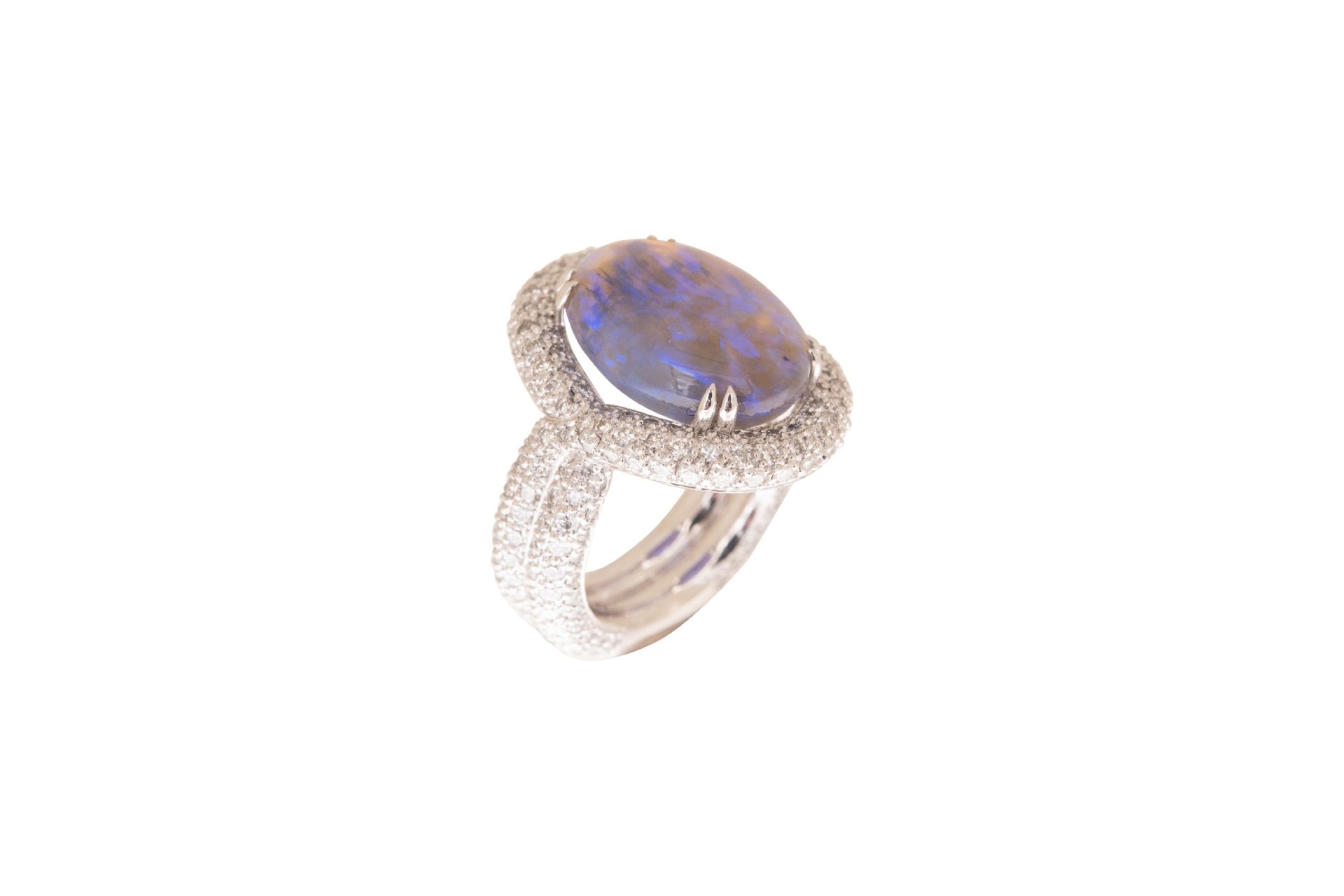Ring with brilliant diamonds - Image 2 of 8