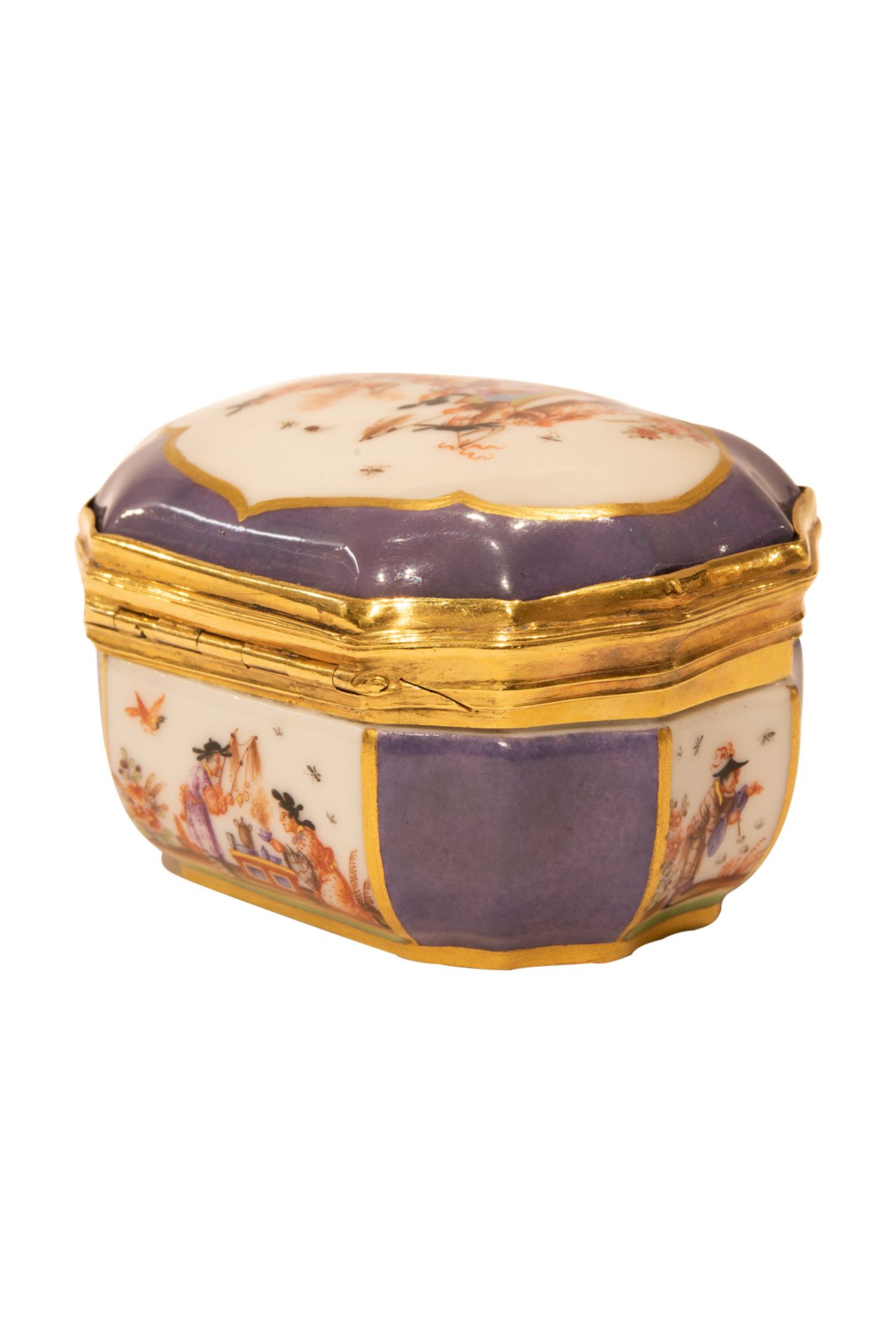 Tabatiere with chinoiseries, Meissen around 1750 - Image 7 of 8